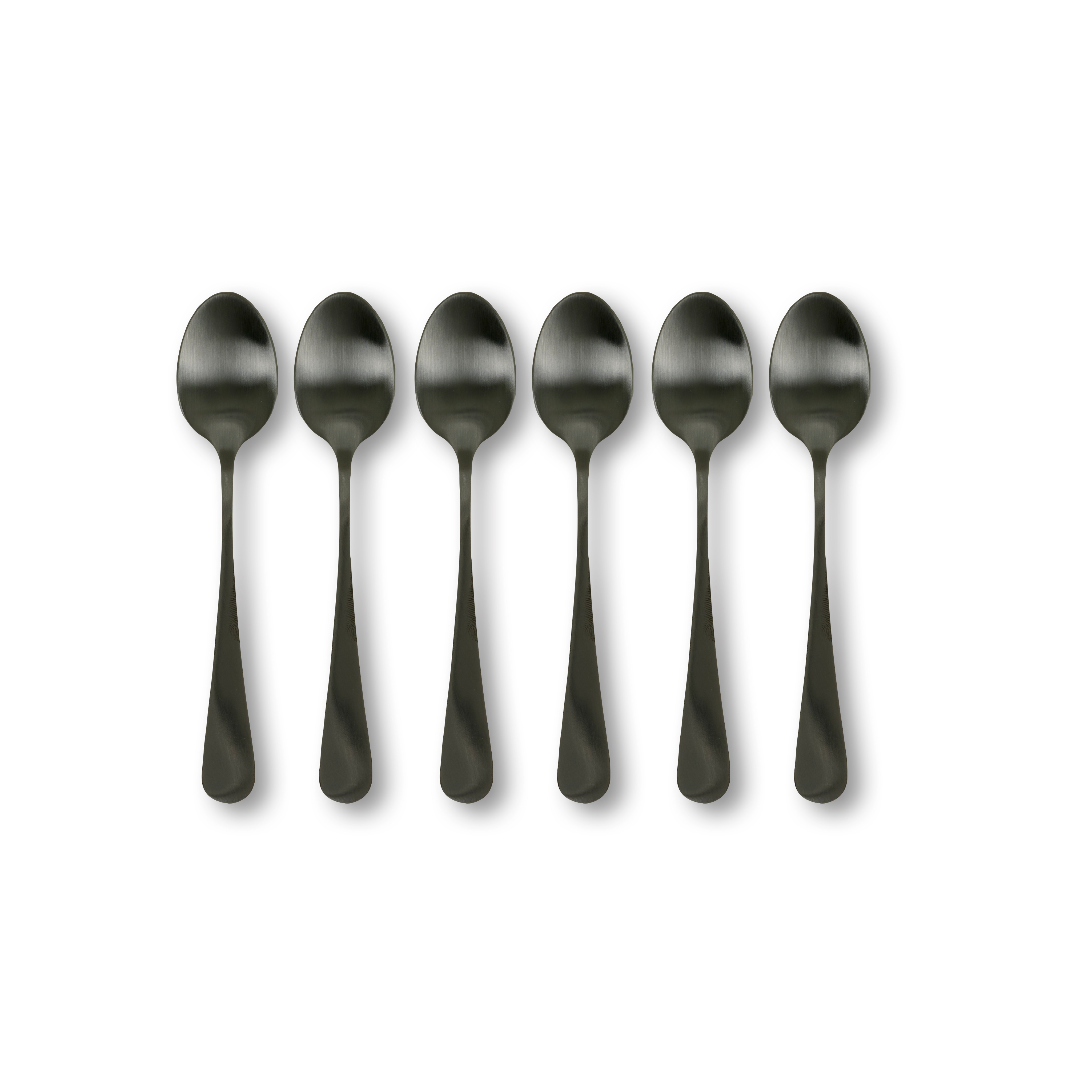 AXELLE Espressolepel set van 6 zwartL 20 cm