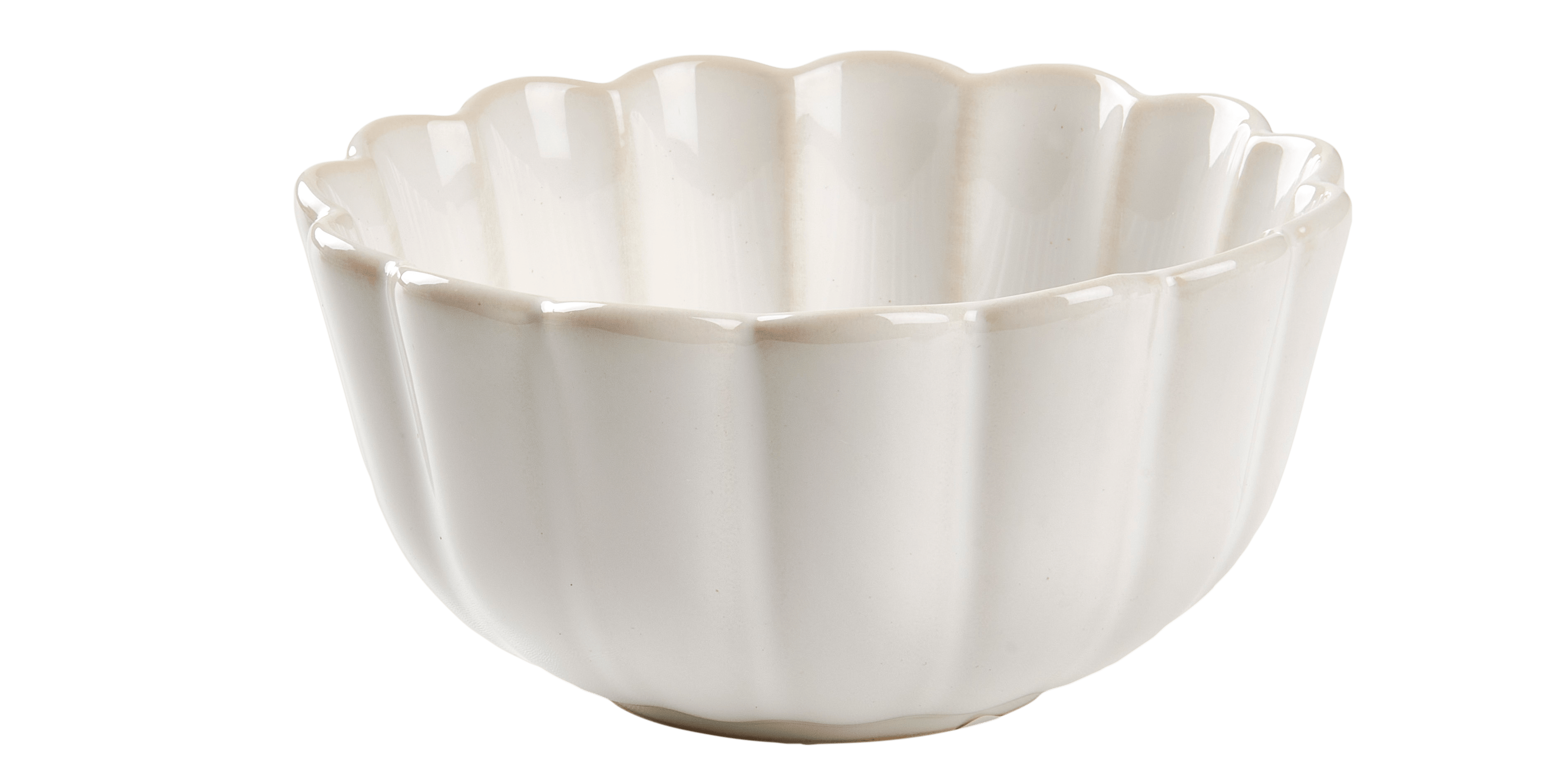 DAHLIA Bowl 48 CL wit - set van 4 H 7 cm - Ø 14 cm