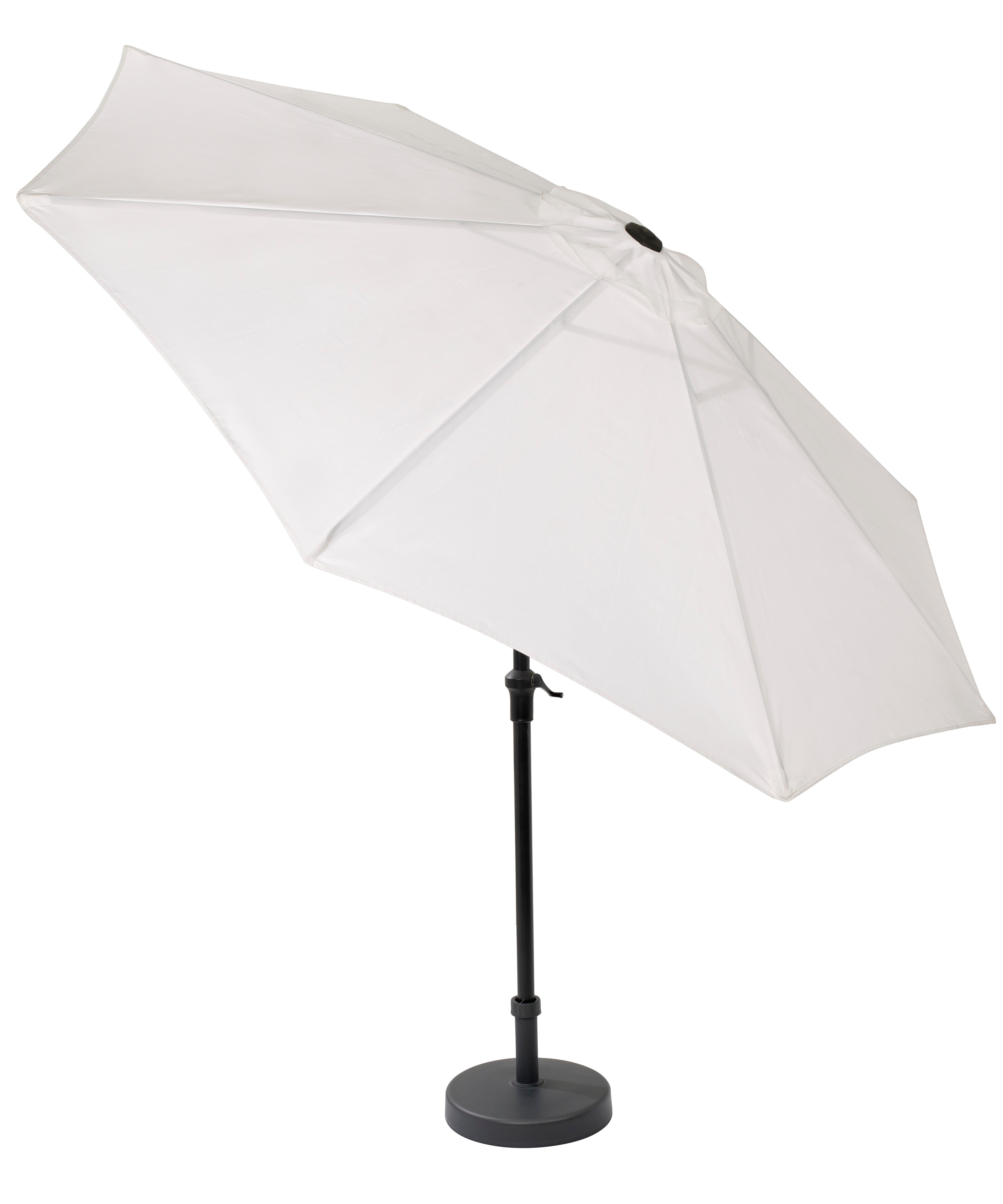 ALU & PISA Parasol set witParasol met voet - CASA