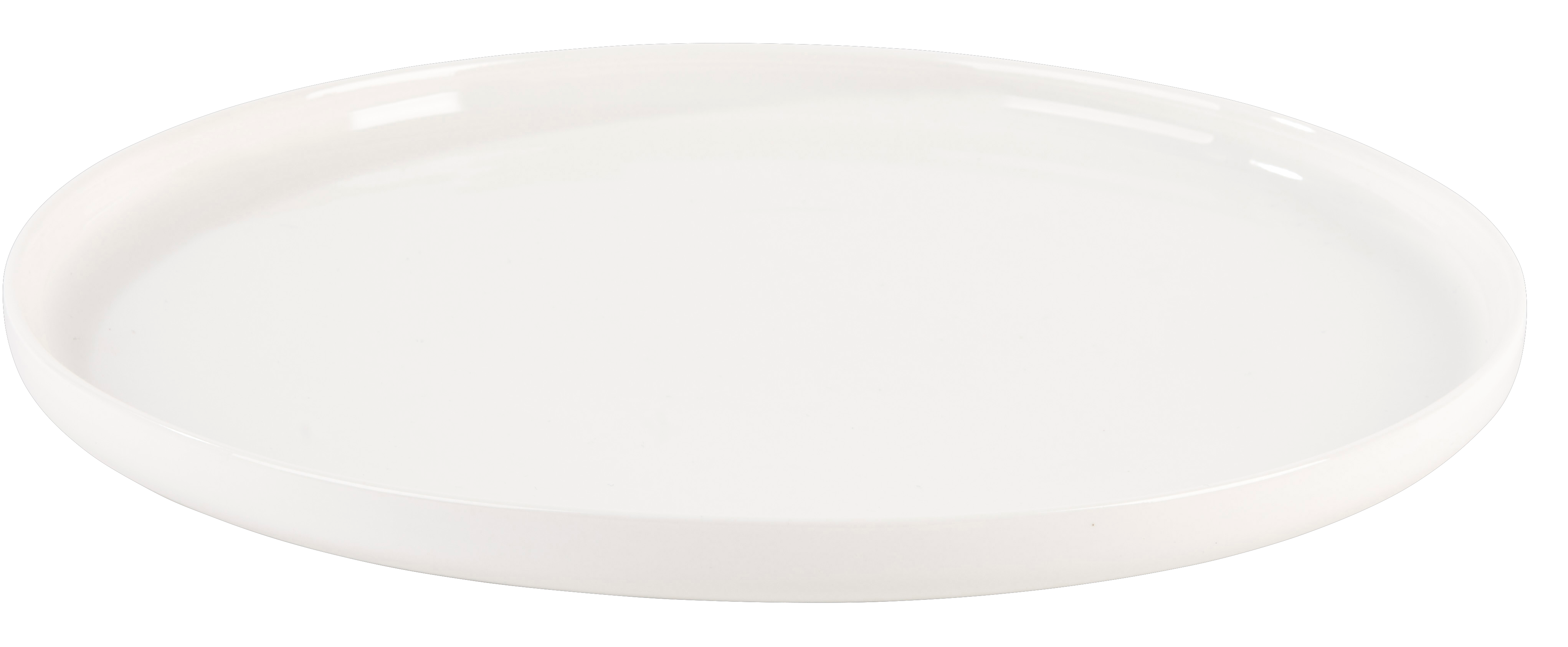 MOON Bord wit - set van 4 H 2,4 cm - Ø 31 cm