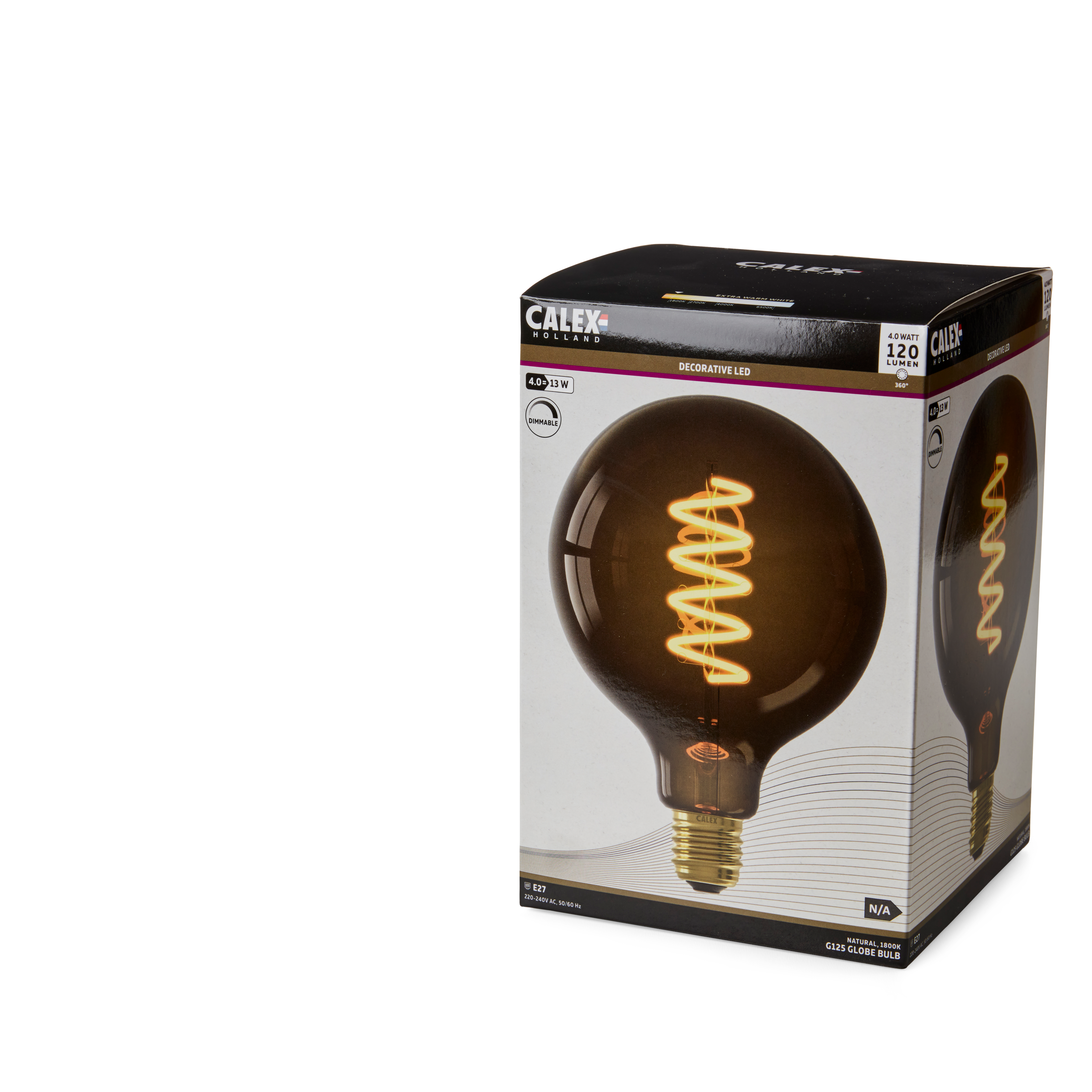 CALEX Filamentlamp E27 bruinØ 12,5 cm