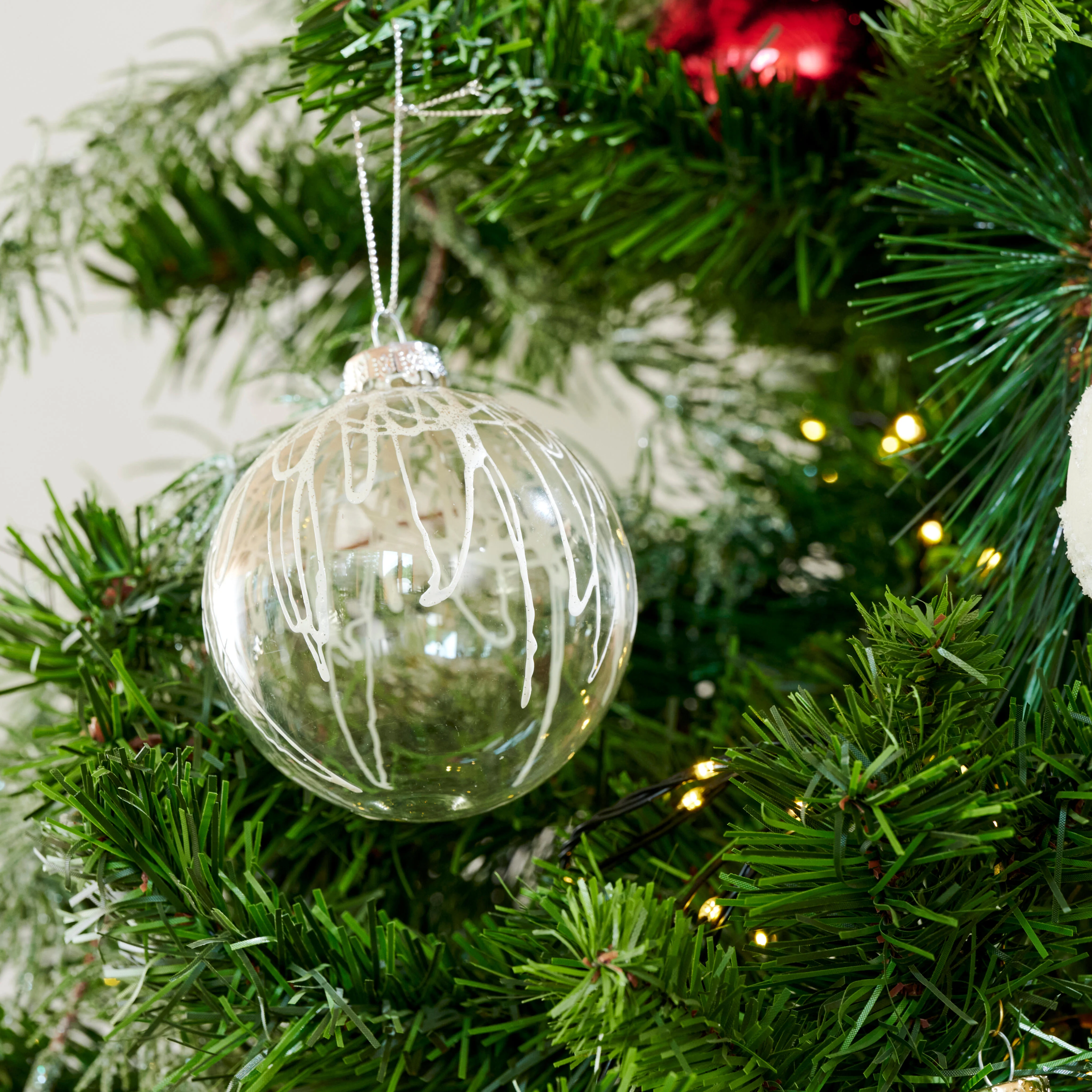SHIMMER Kerstbal transparantØ 8 cm