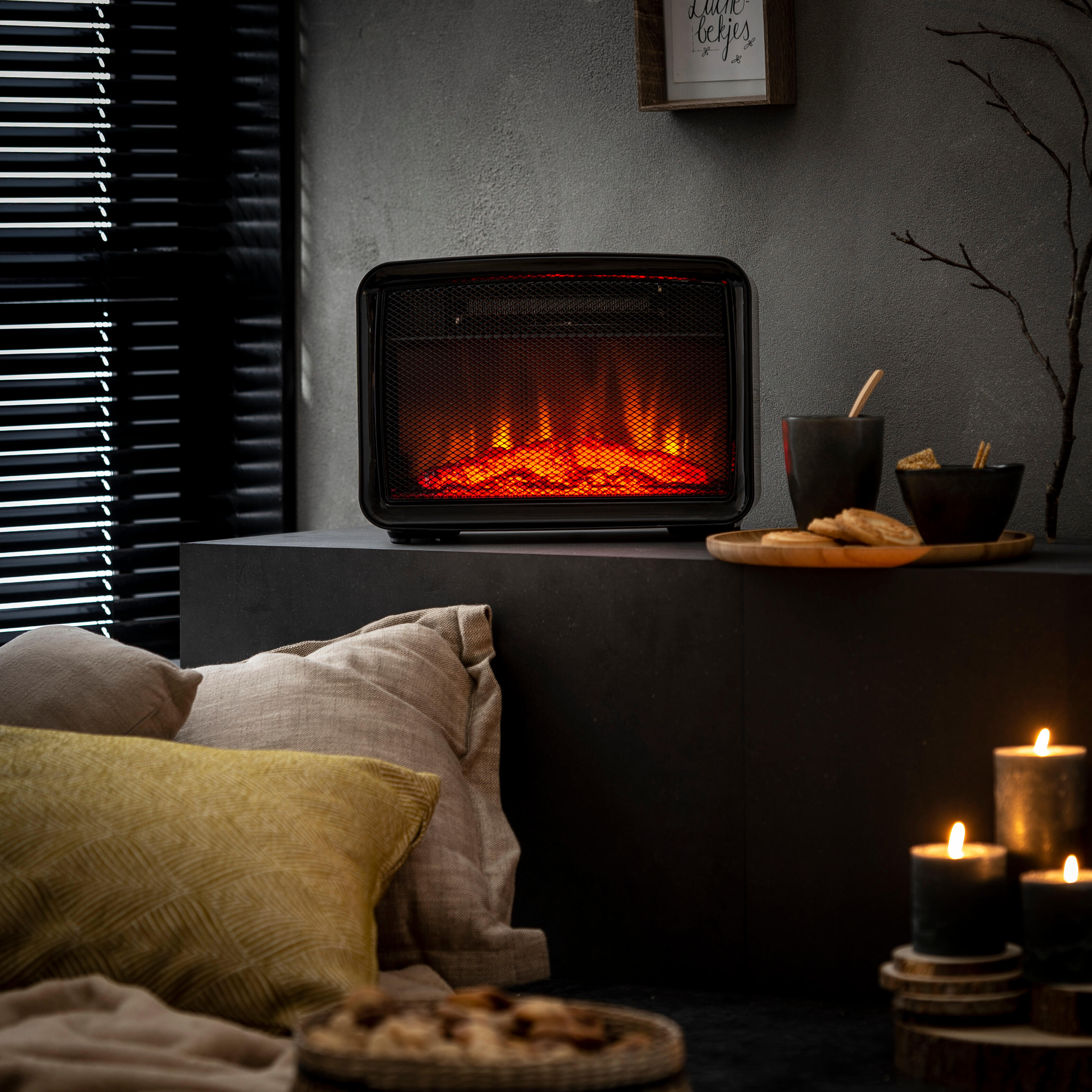STOVE Kachel zwartH 30 x B 34 x D 18 cm