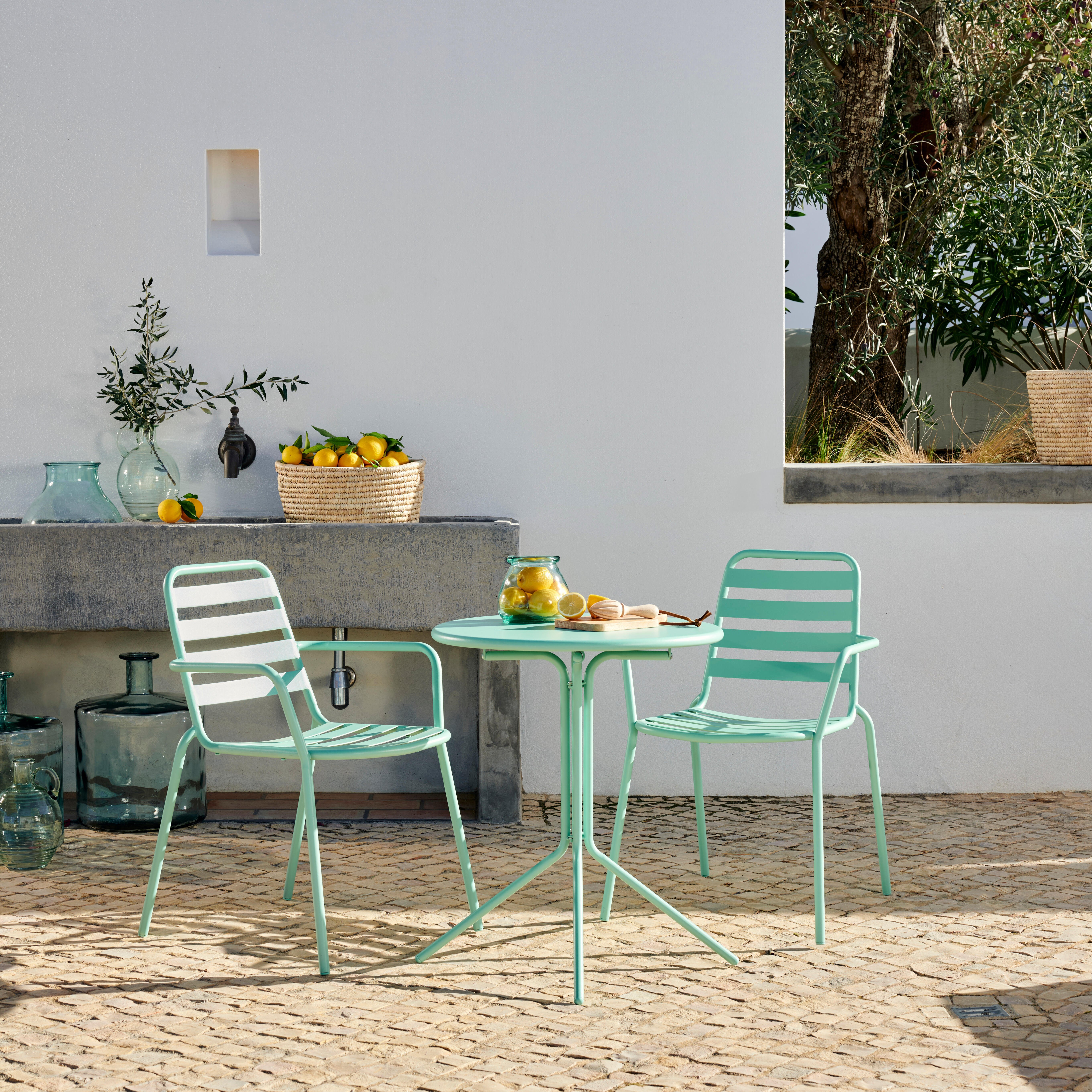 OLAV & LIVA Bistroset aquaH 71 cm - Ø 60 cm - CASA