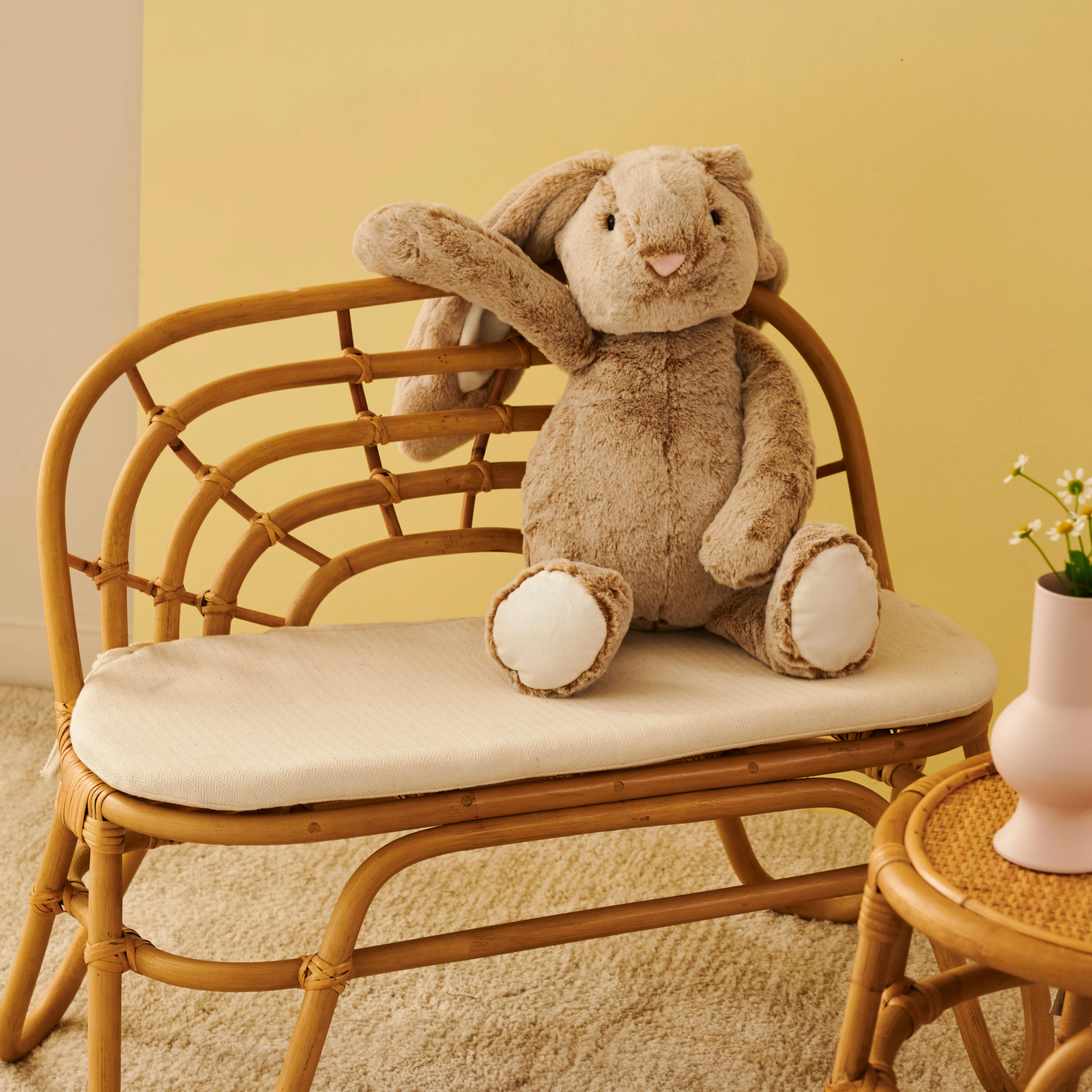 RABBIT Knuffel grijsH 45 cm