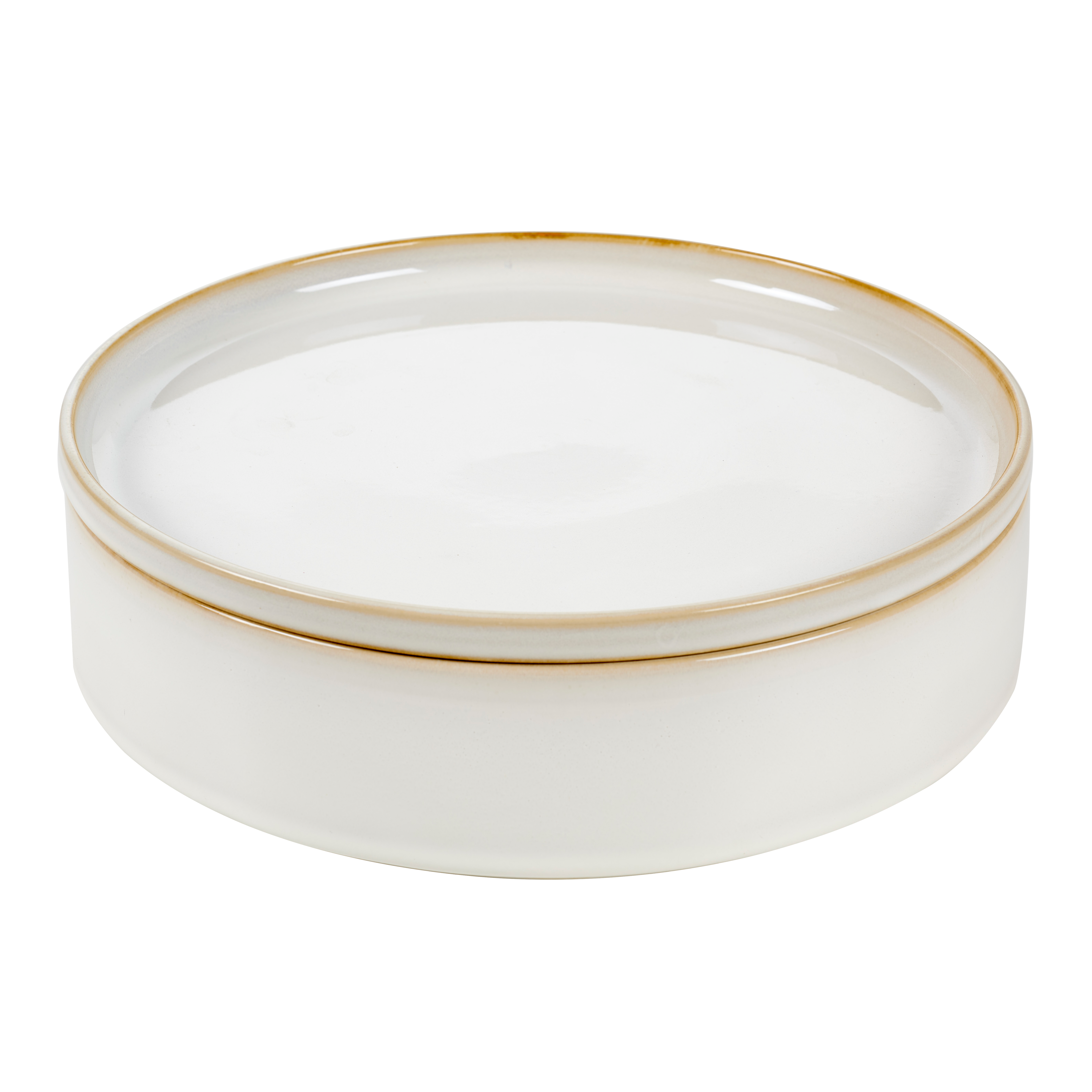 MINERAL MARBLE Bowl 200 CL wit - set van 2 H 6,5 cm - Ø 26,5 cm