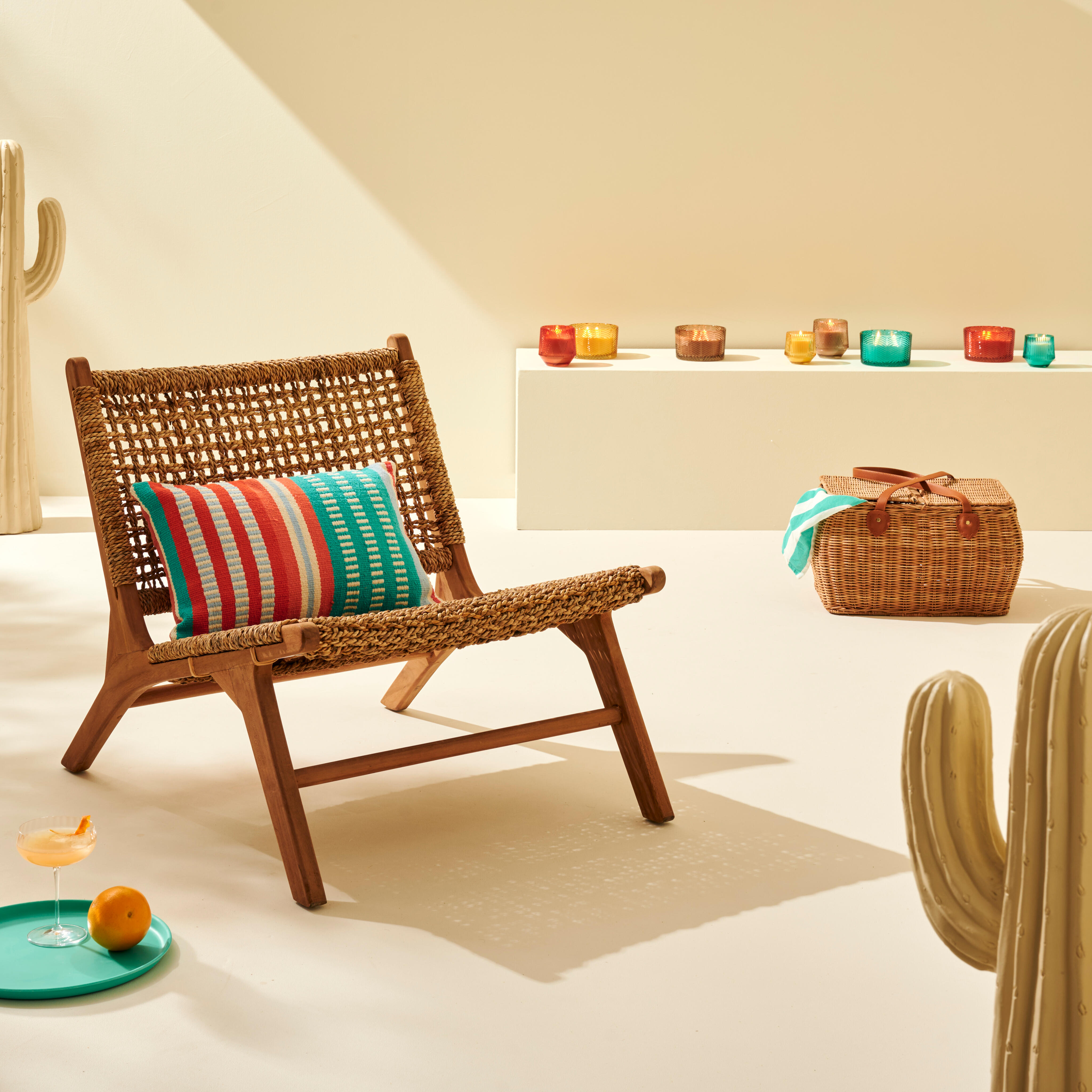 MADURA Lounge stoel naturelH 71 x B 65 x D 81 cm