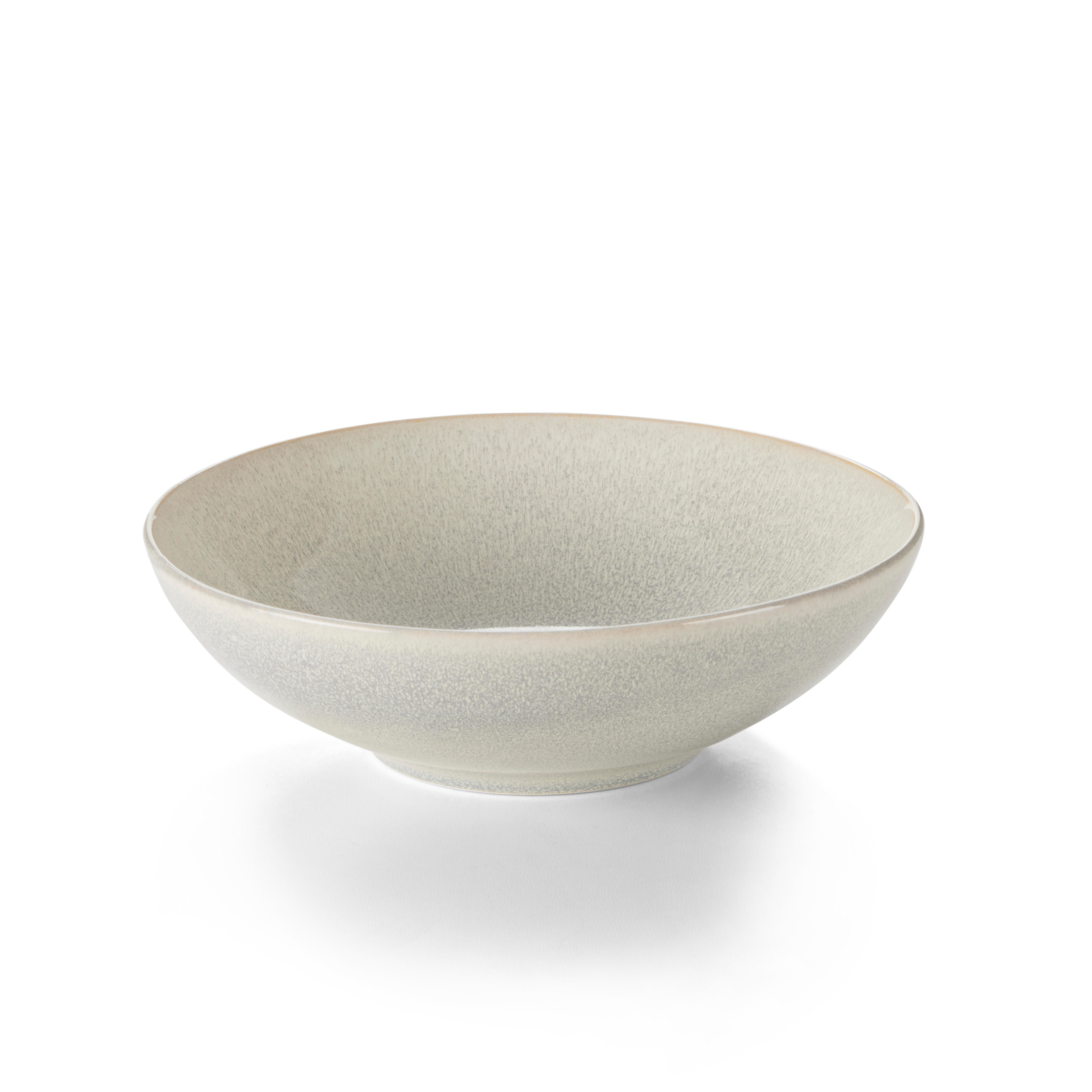 COZY WHITE Bord wit - set van 4 H 6,5 cm - Ø 20 cm