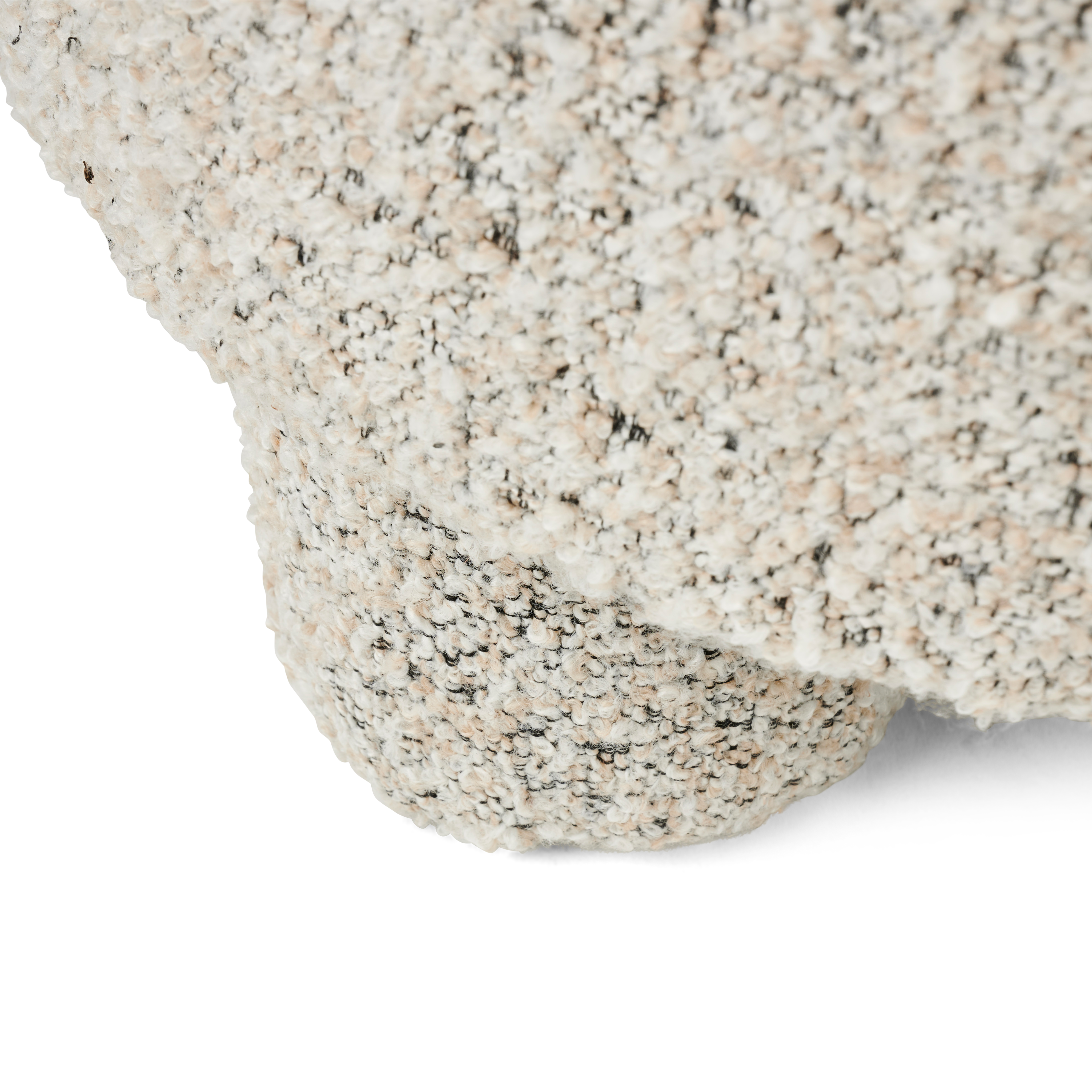 ZENO Poef grijsH 29 cm - Ø 40 cm - CASA