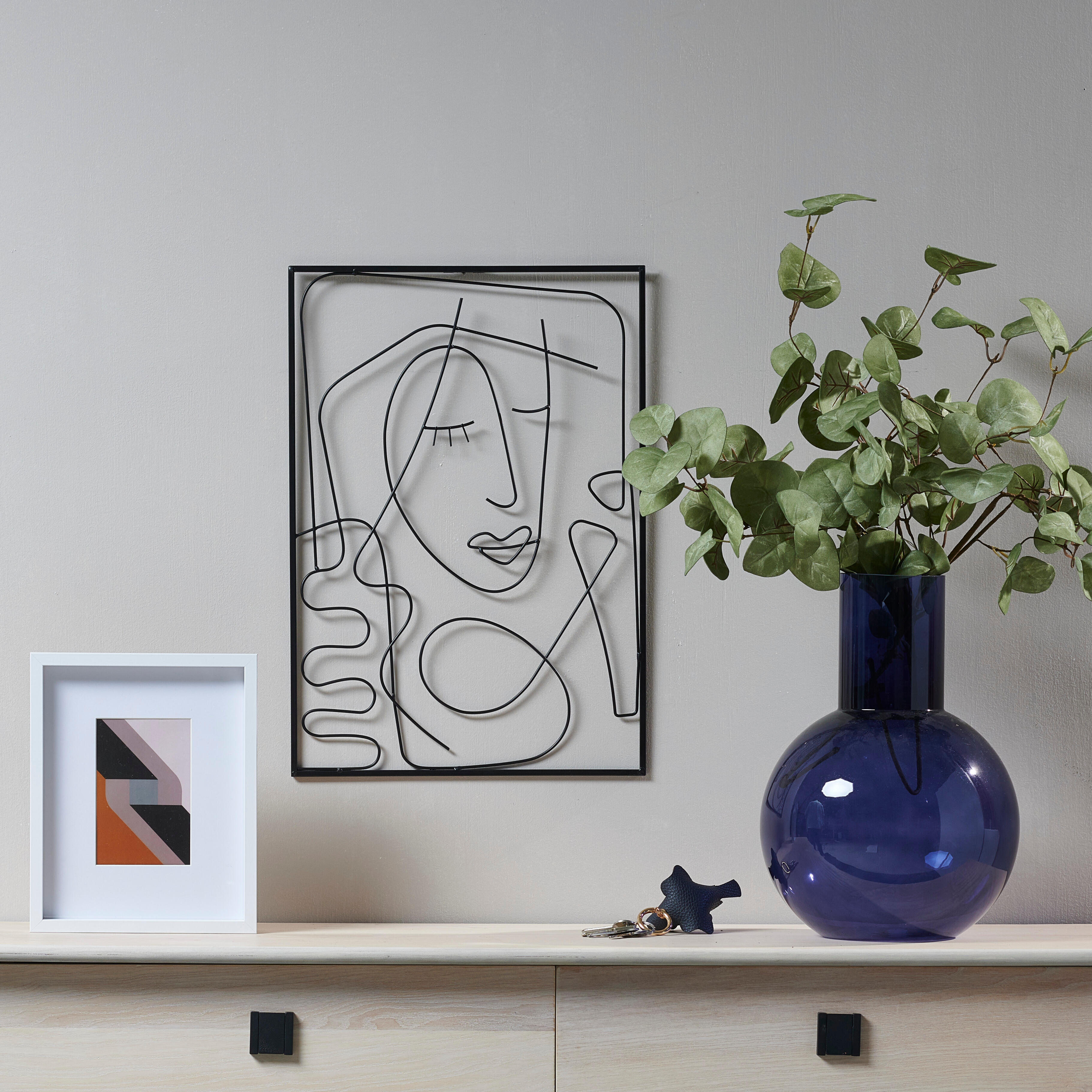 SEÑORITA Wanddecoratie zwartH 50 x B 35 cm