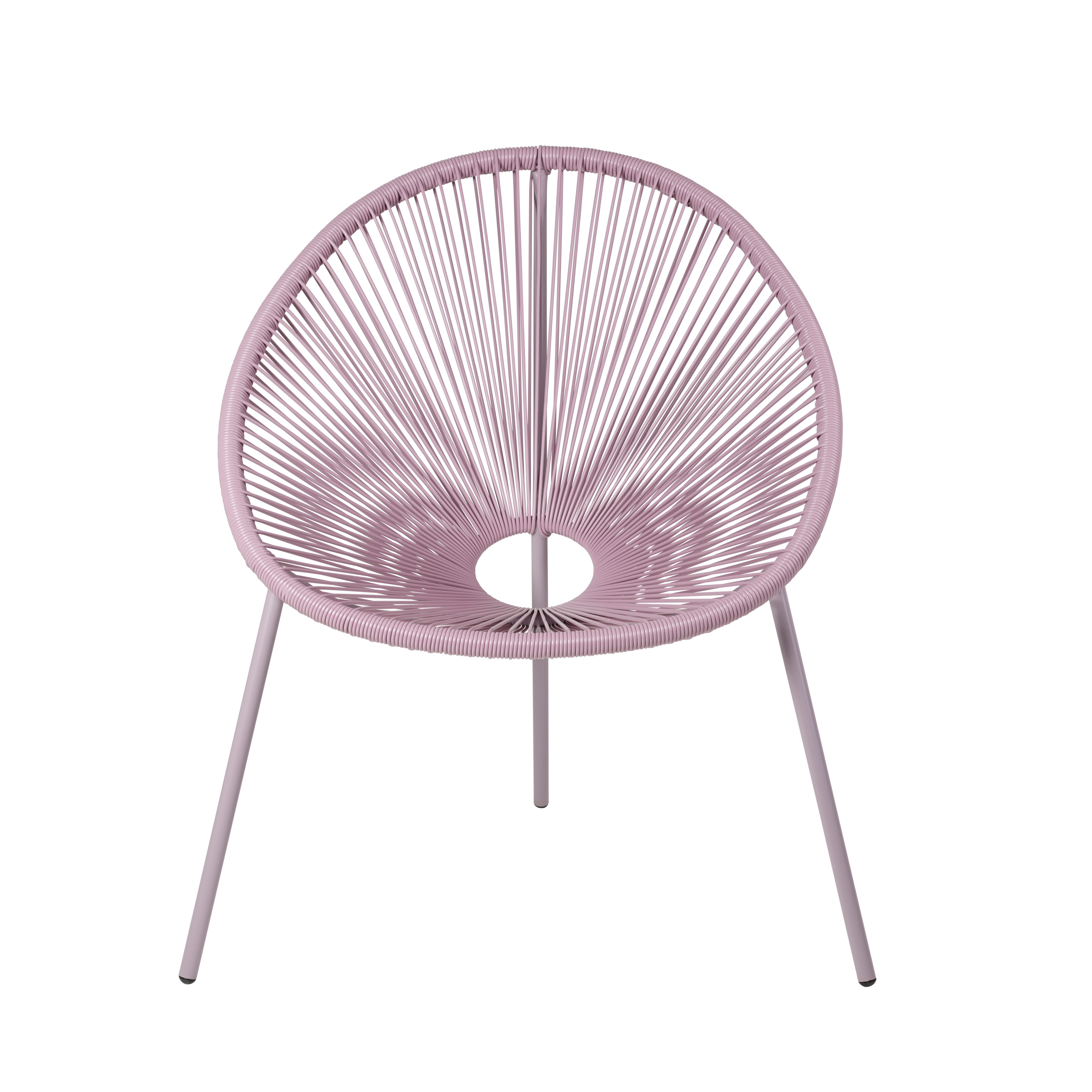 ACAPULCO Lounge stoel paarsH 82 x B 75 x D 69 cm - CASA