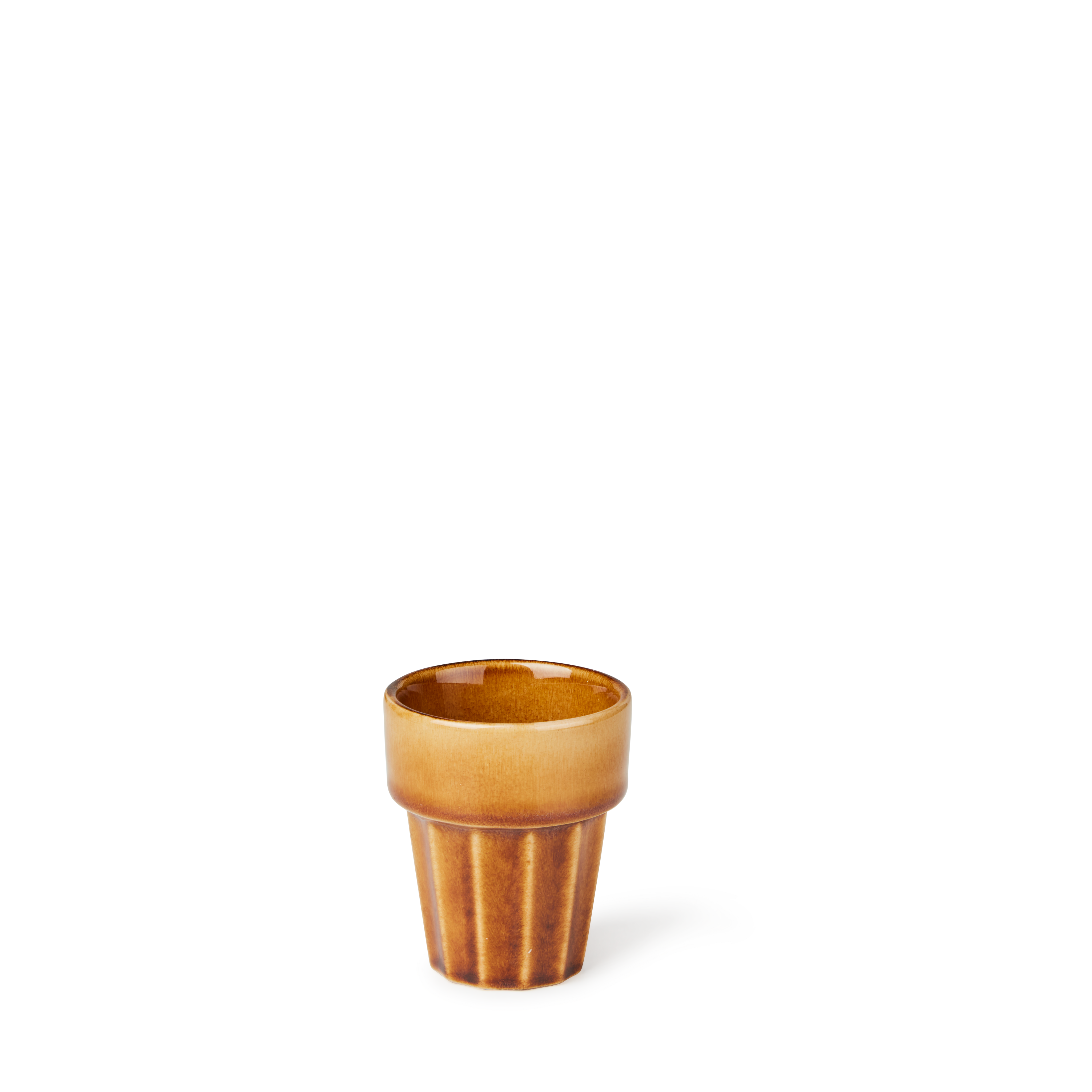 BLEND BROWN Mok 10 CL bruin - set van 4 H 7 cm - Ø 6 cm