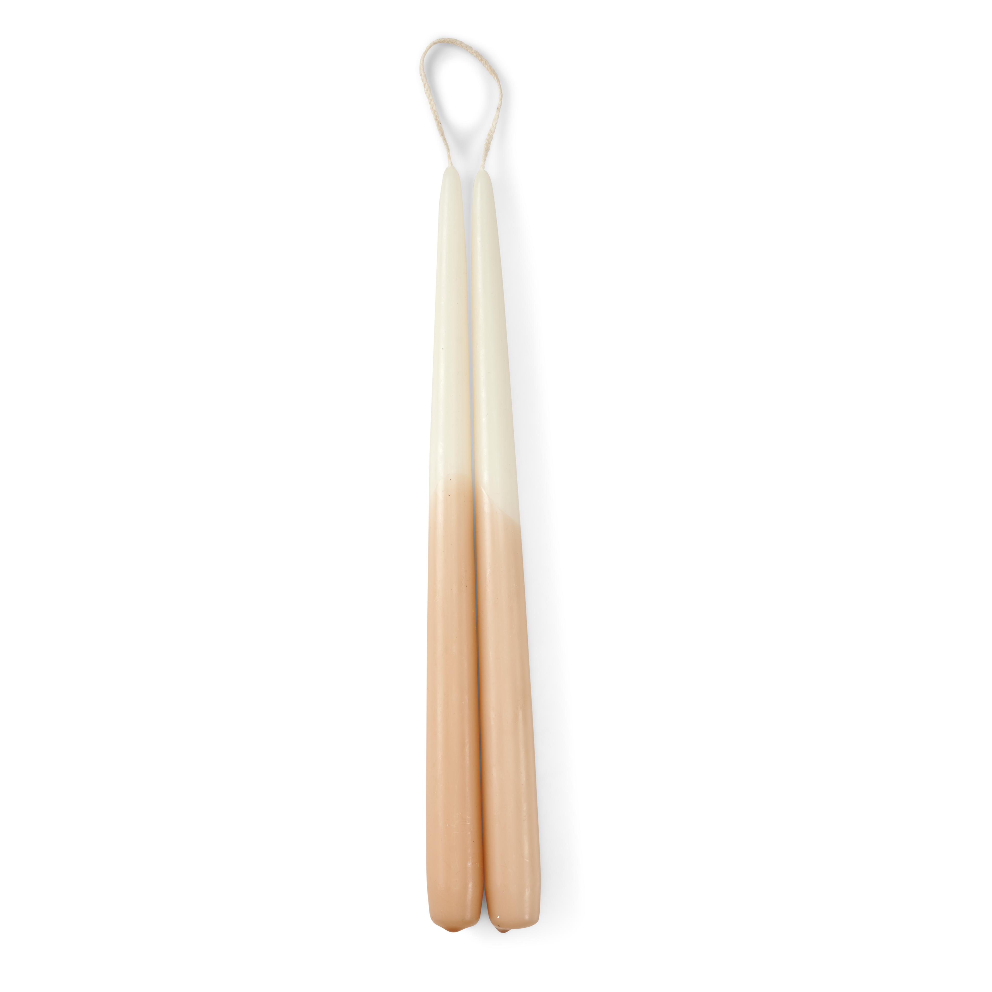 DUO Dinerkaarsen beigeL 30 cm - Ø 2,2 cm