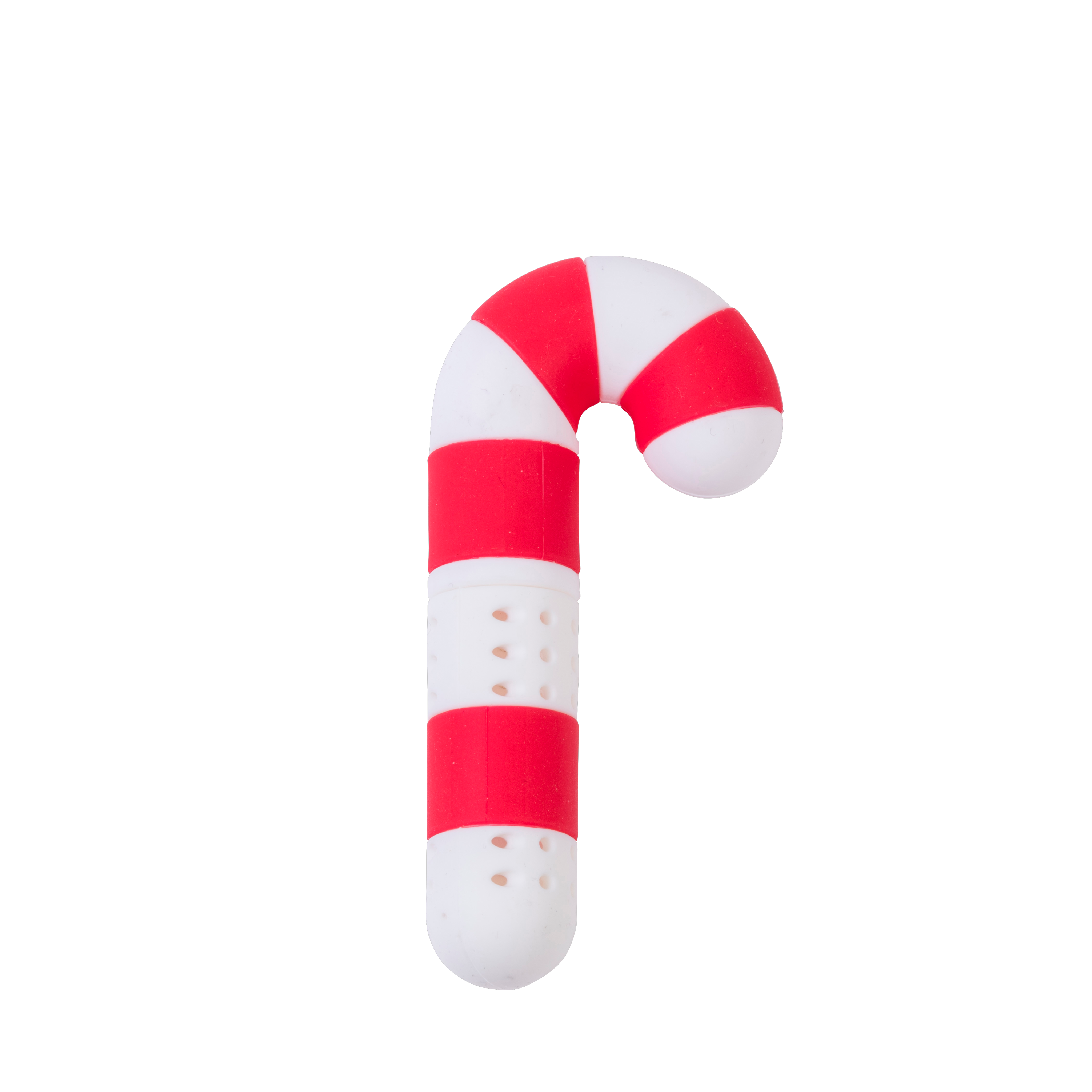 X-MAS CANE Theefilter wit, roodH 14 x B 6 x D 2 cm