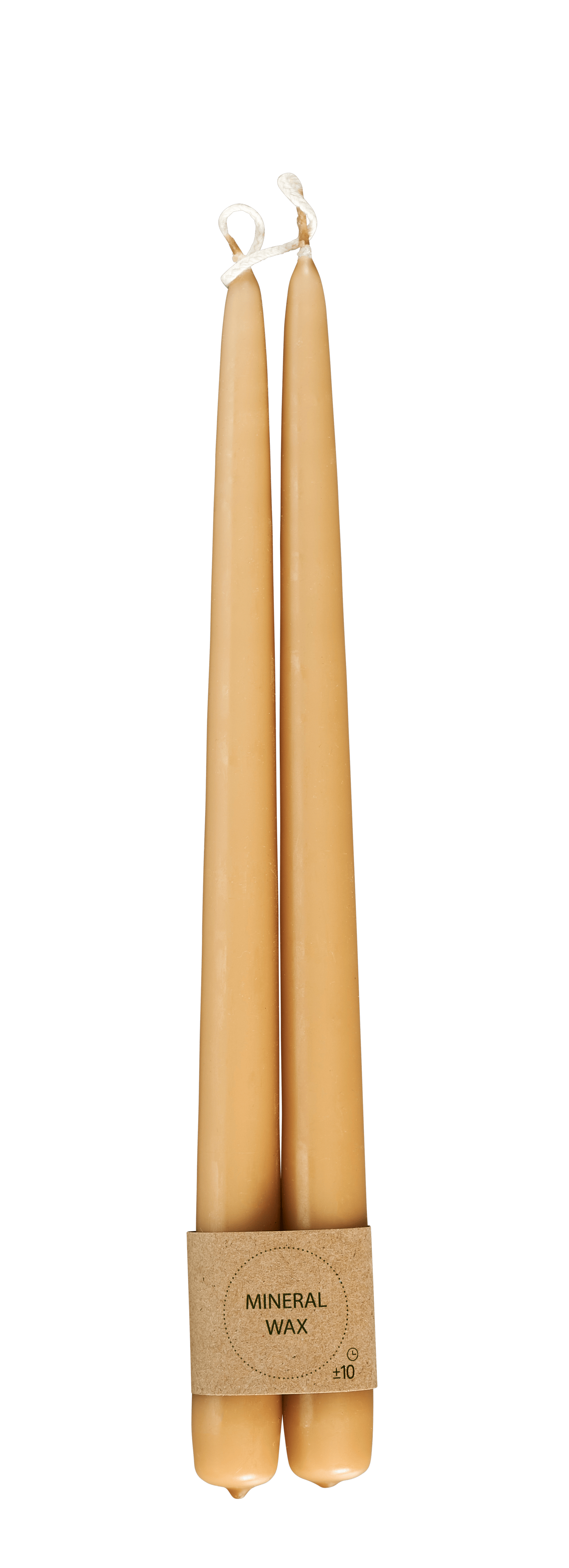 DUO  Dinerkaarsen set van 2 bruinL 30 cm - Ø 2,2 cm