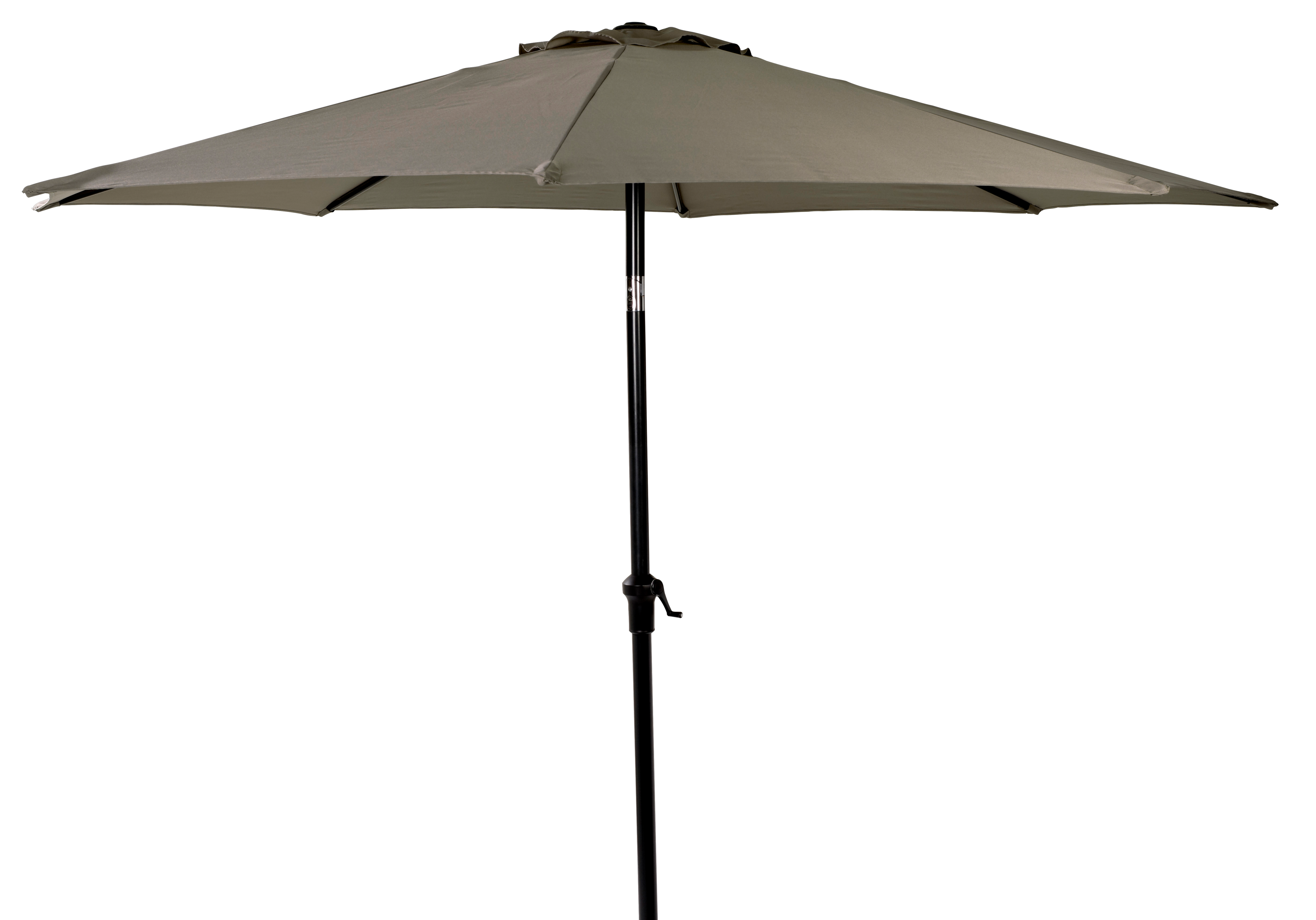 ALU Parasol zonder parasolvoet taupeH 240 cm - Ø 300 cm - CASA