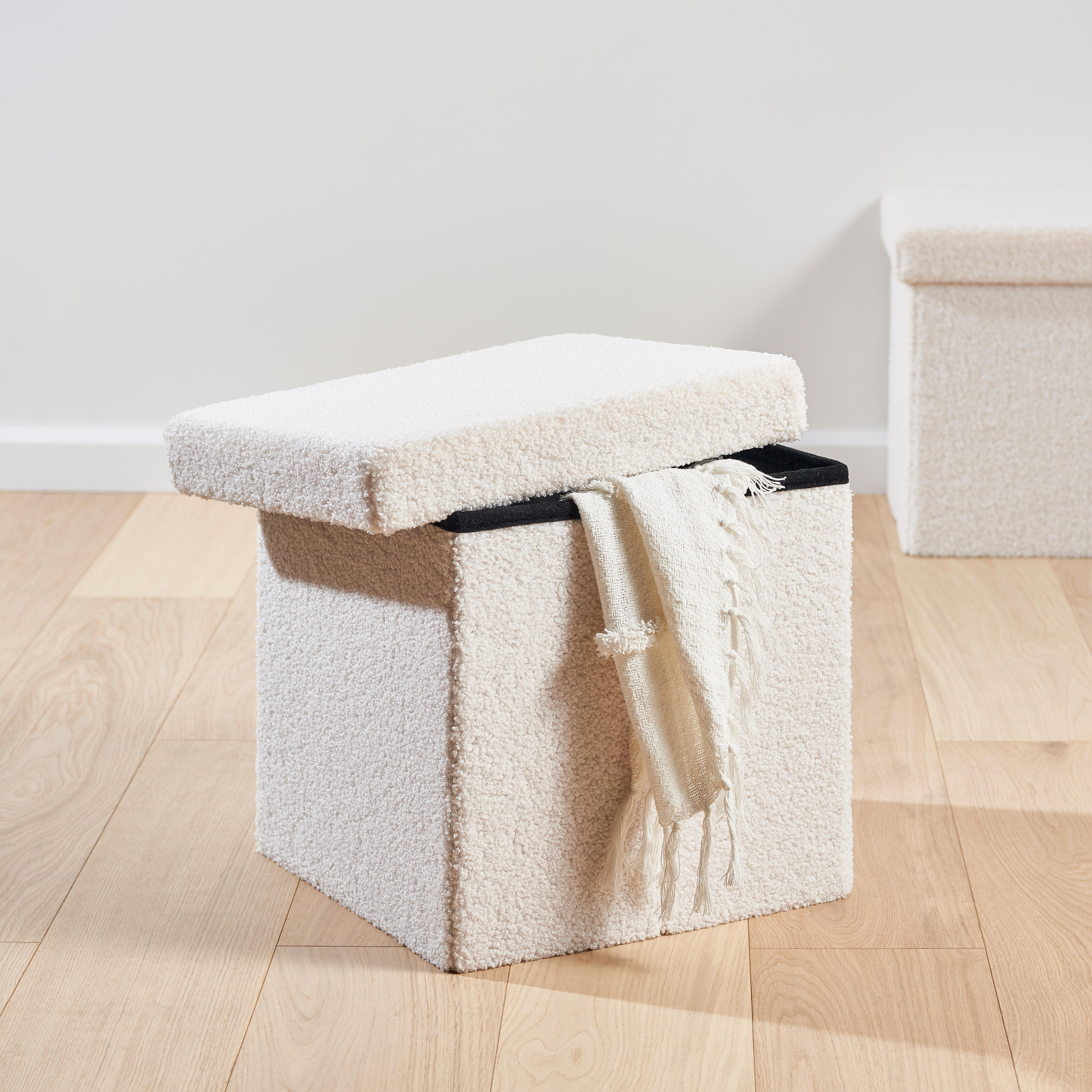 STOR Plooibare poef opbergfunctie witH 38 x B 38 x D 38 cm