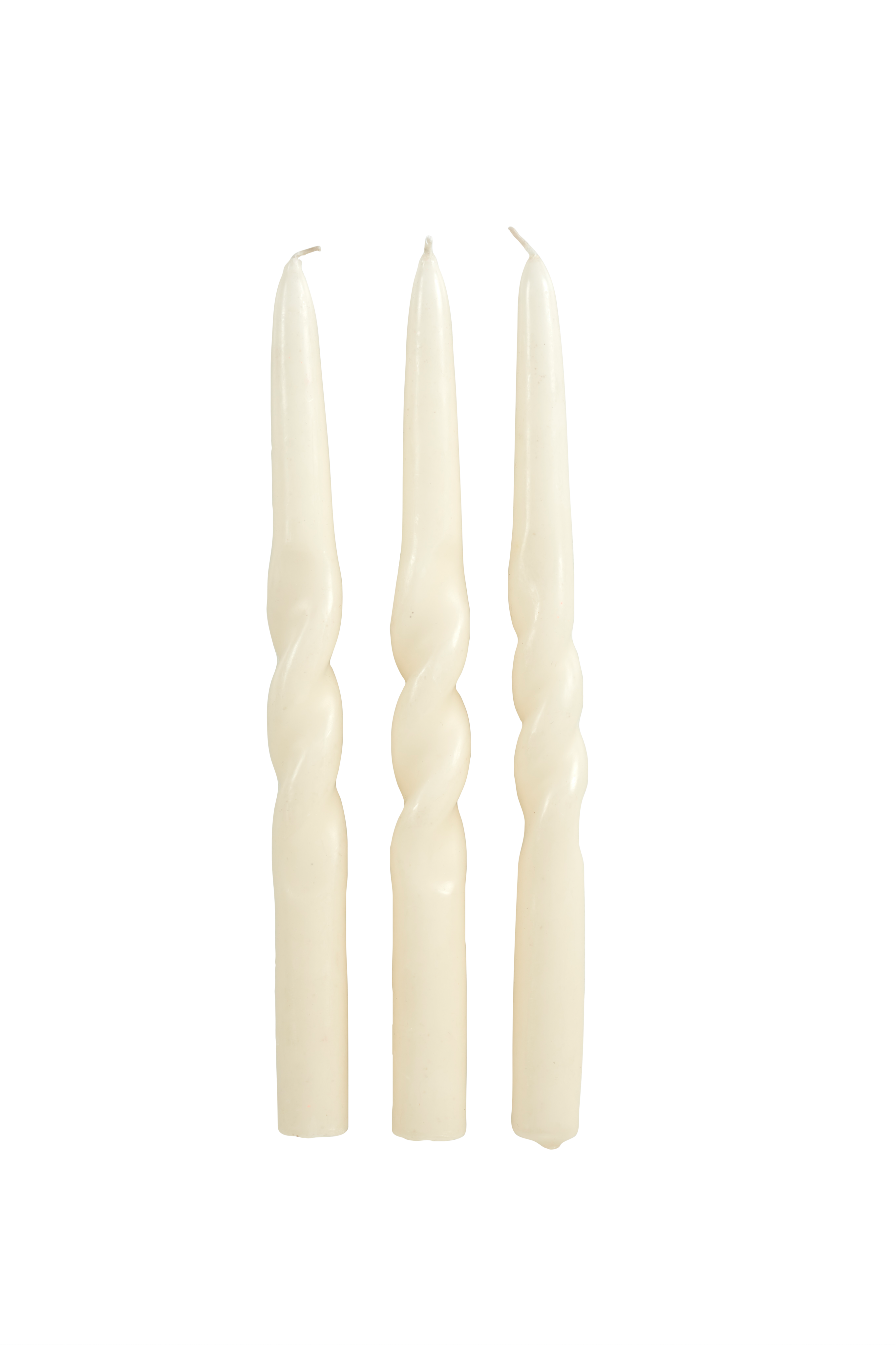 SPIRAL Kaars s/3 crèmeH 30 cm - Ø 2,2 cm