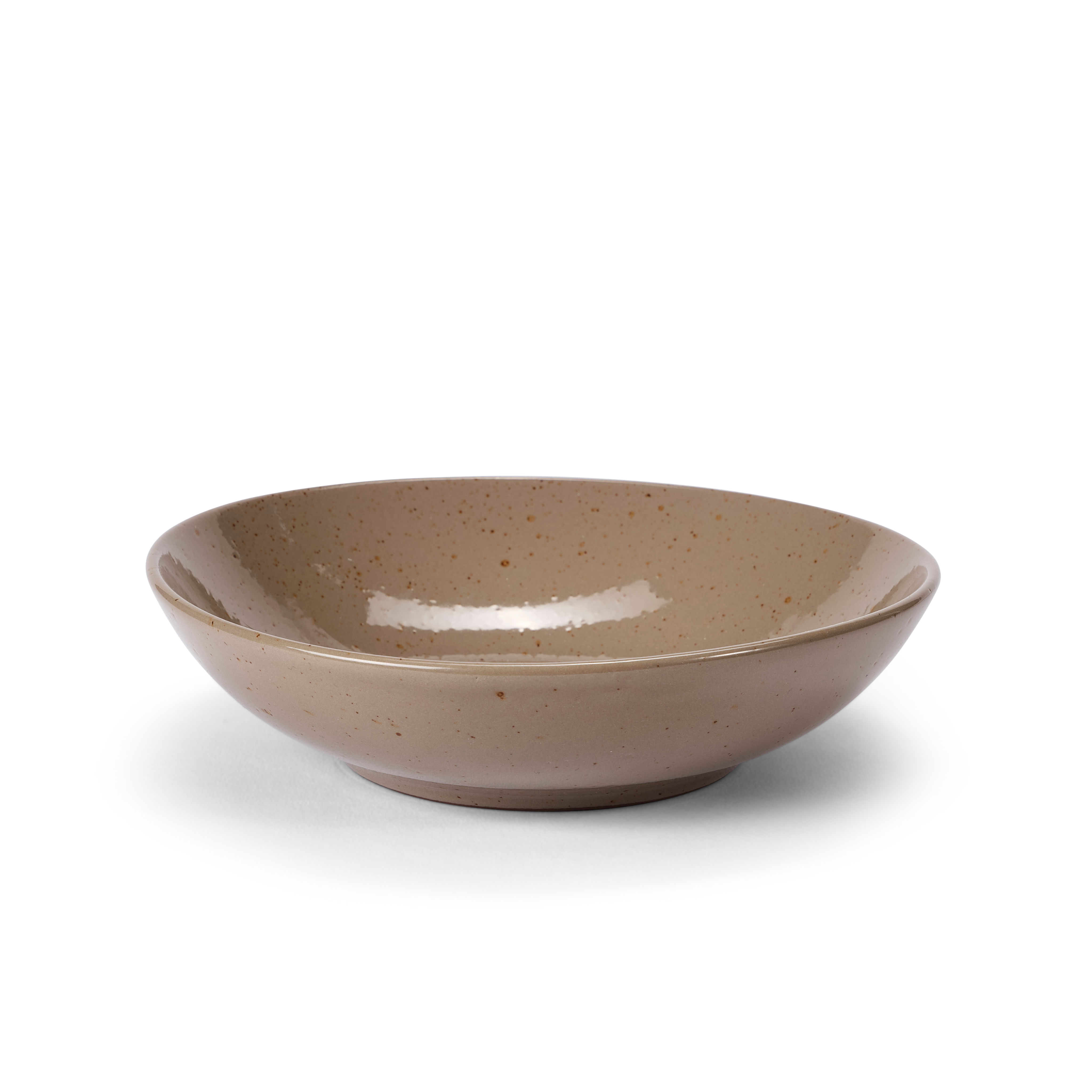 TERRA Diep bord taupe - set van 4 Ø 21 cm