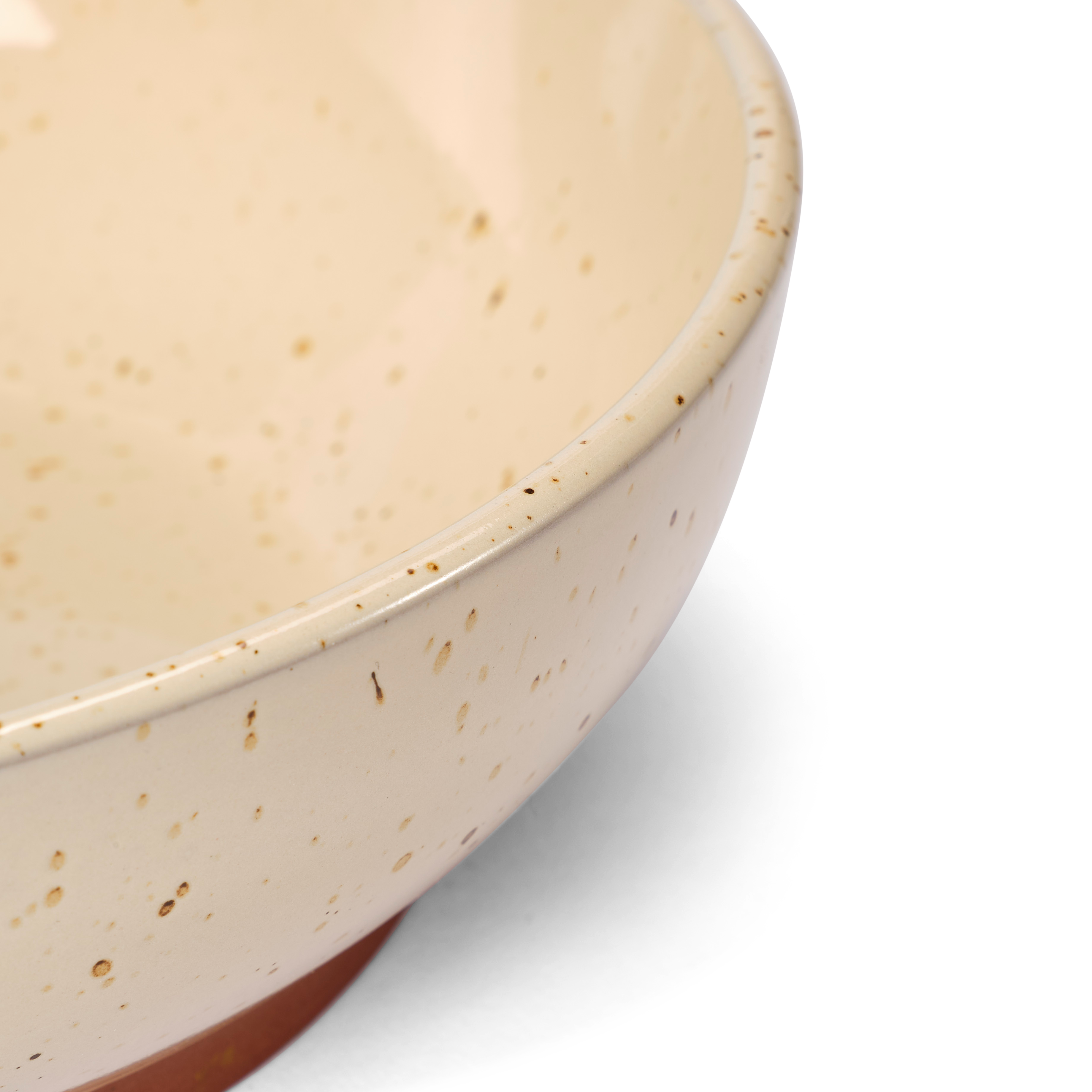 TERRA Bowl beige - set van 4 H 7,5 cm - Ø 24,5 cm