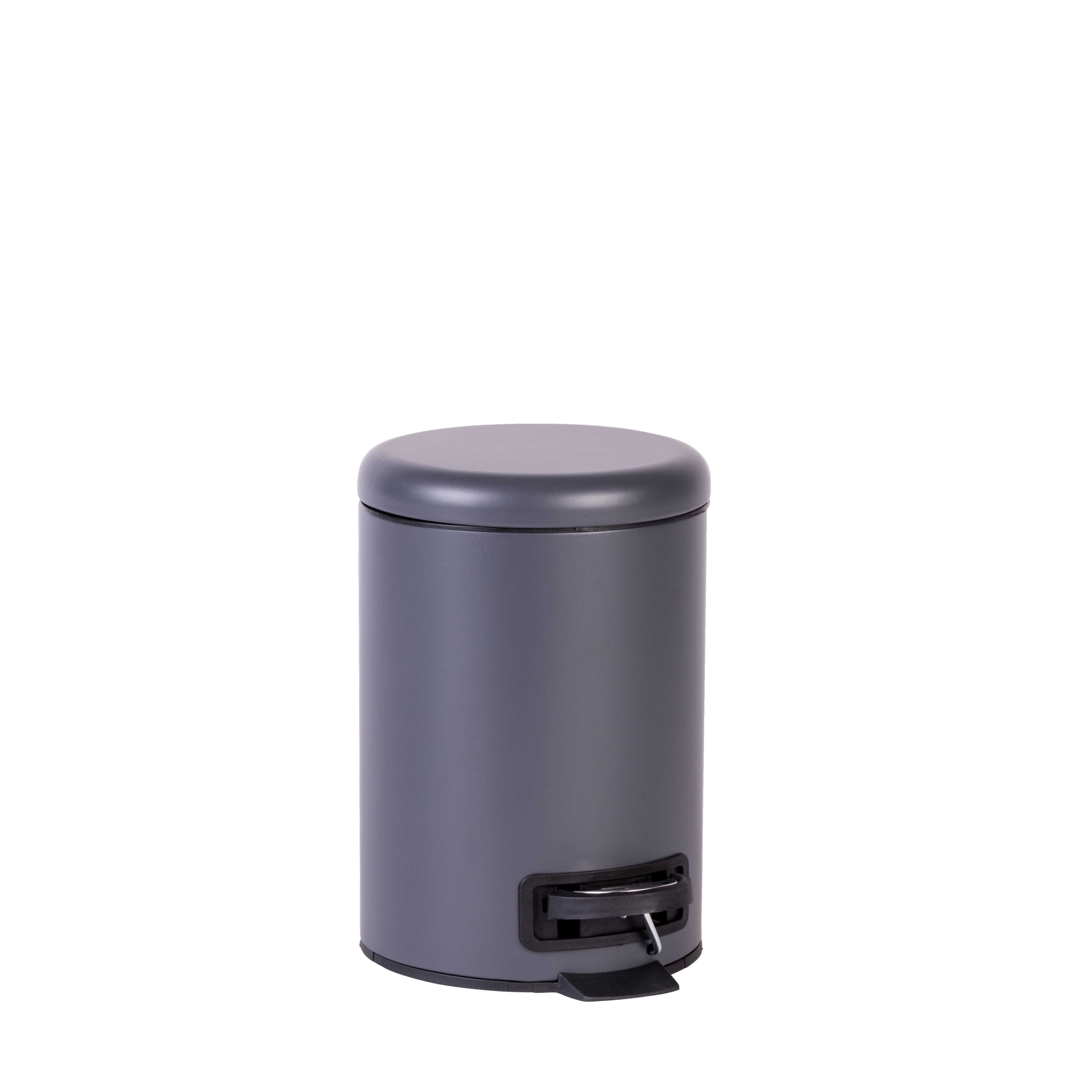 BASIC GREY Pedaalemmer 3L grijsH 25 x D 22,5 cm - Ø 17 cm - CASA