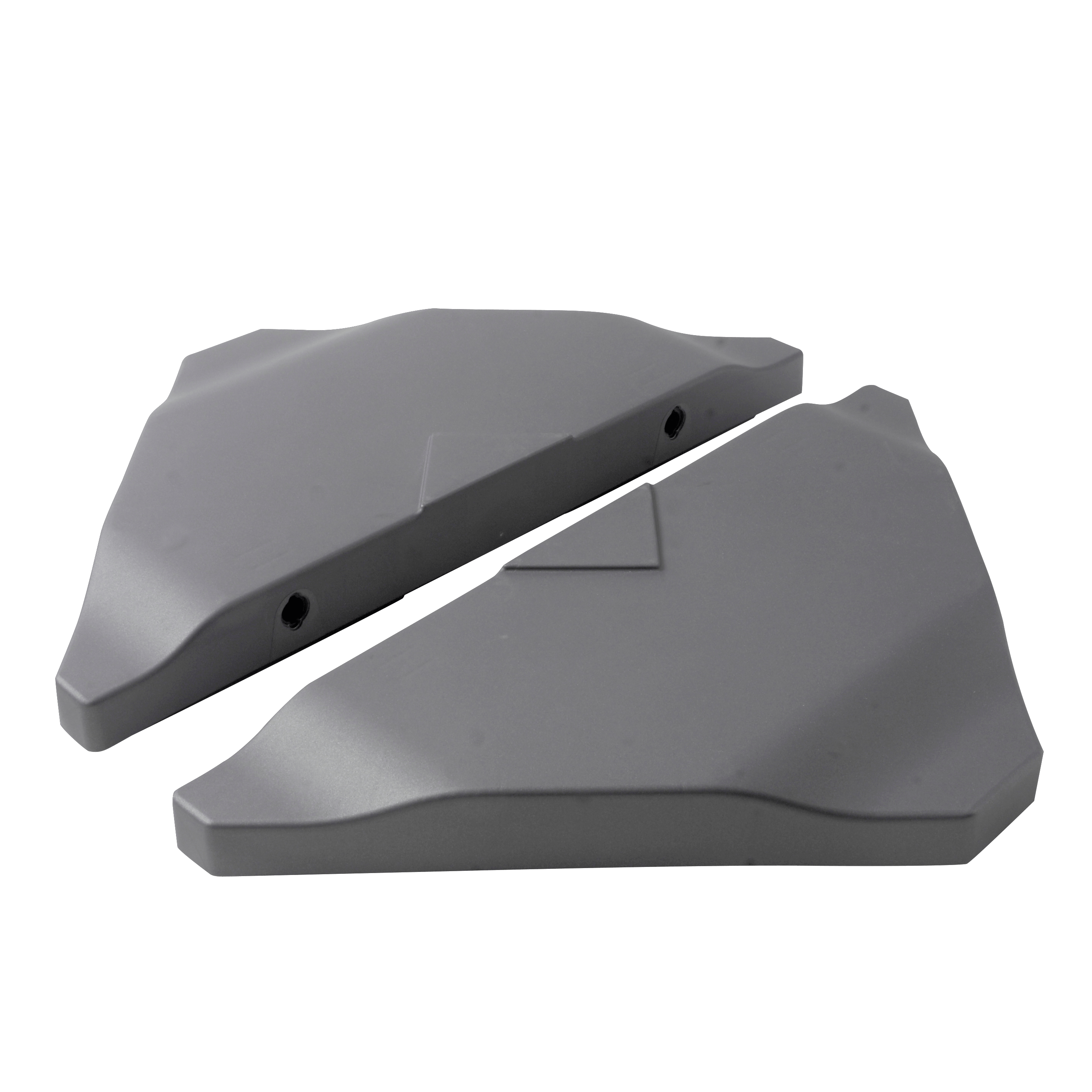 PARMA Vulbare tegel set van 2 grijsH 7,5 x B 50 x D 50 cm