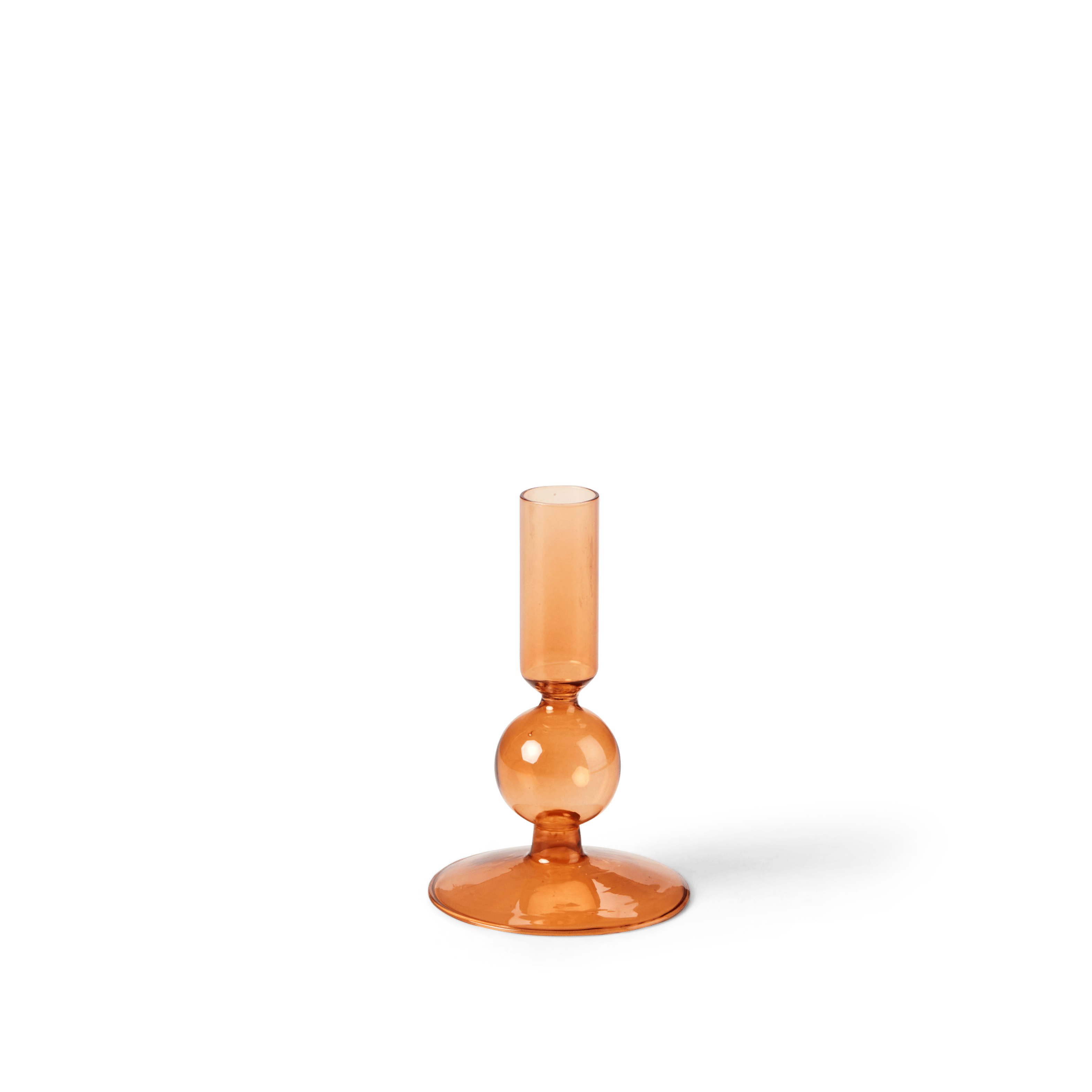ISA Kandelaar bruinH 13 cm - Ø 8 cm