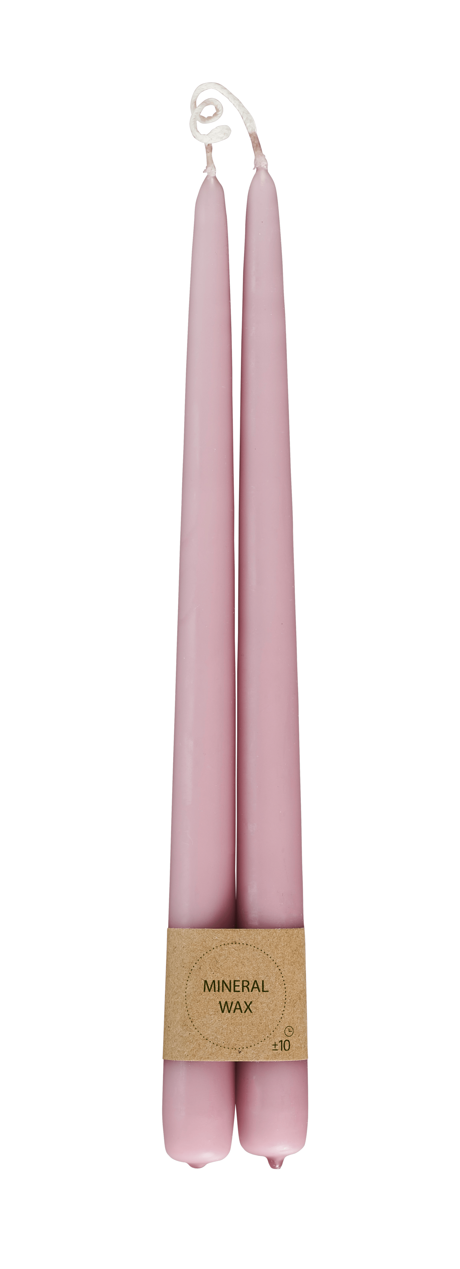 DUO Dinerkaarsen set van 2 rozeL 30 cm - Ø 2,2 cm