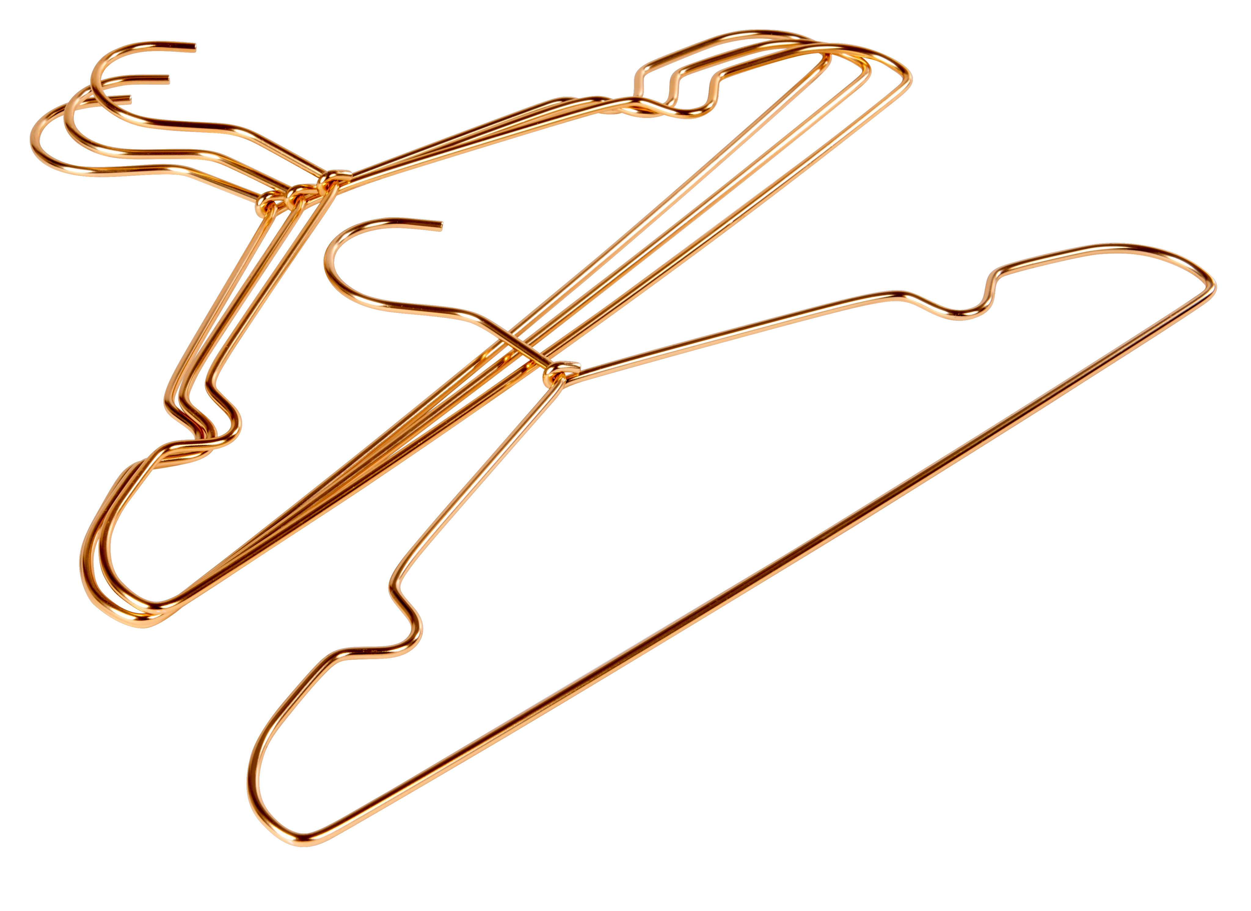INFINITY GOLD Kleerhangers set van 4 goudH 21,5 x B 41 cm