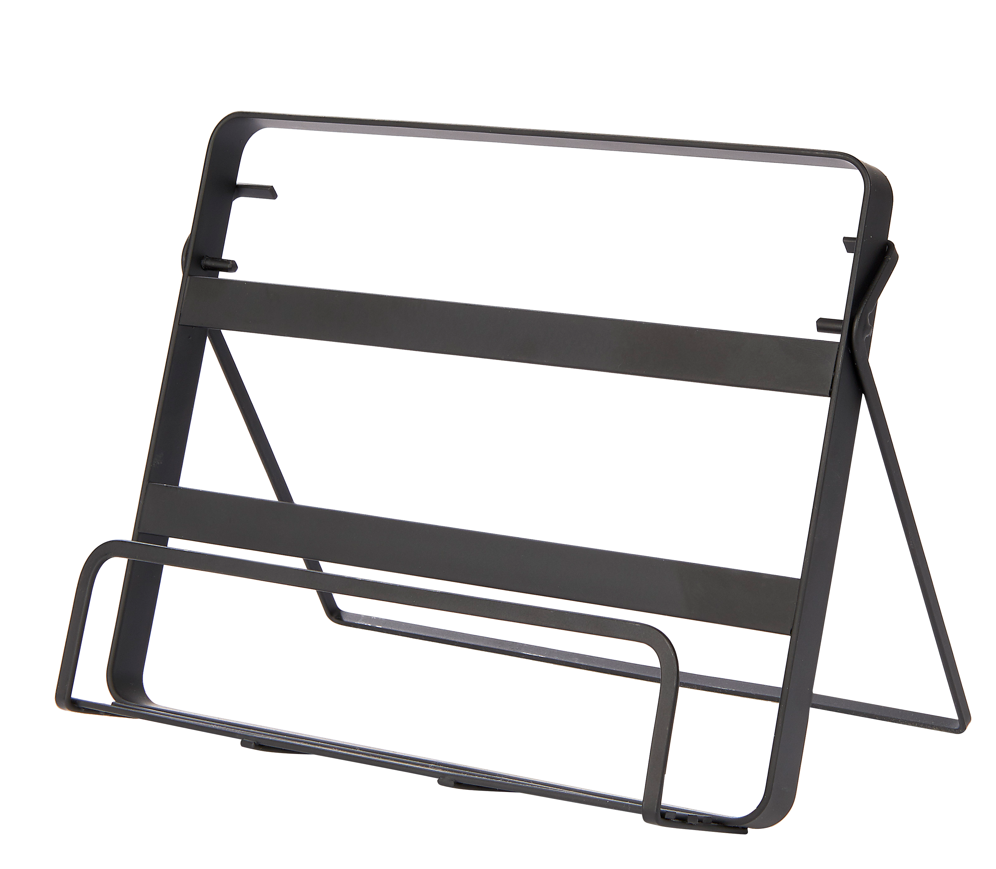 INDUSTRIA Kookboekhouder zwartH 18 x B 20 x D 13,5 cm - CASA