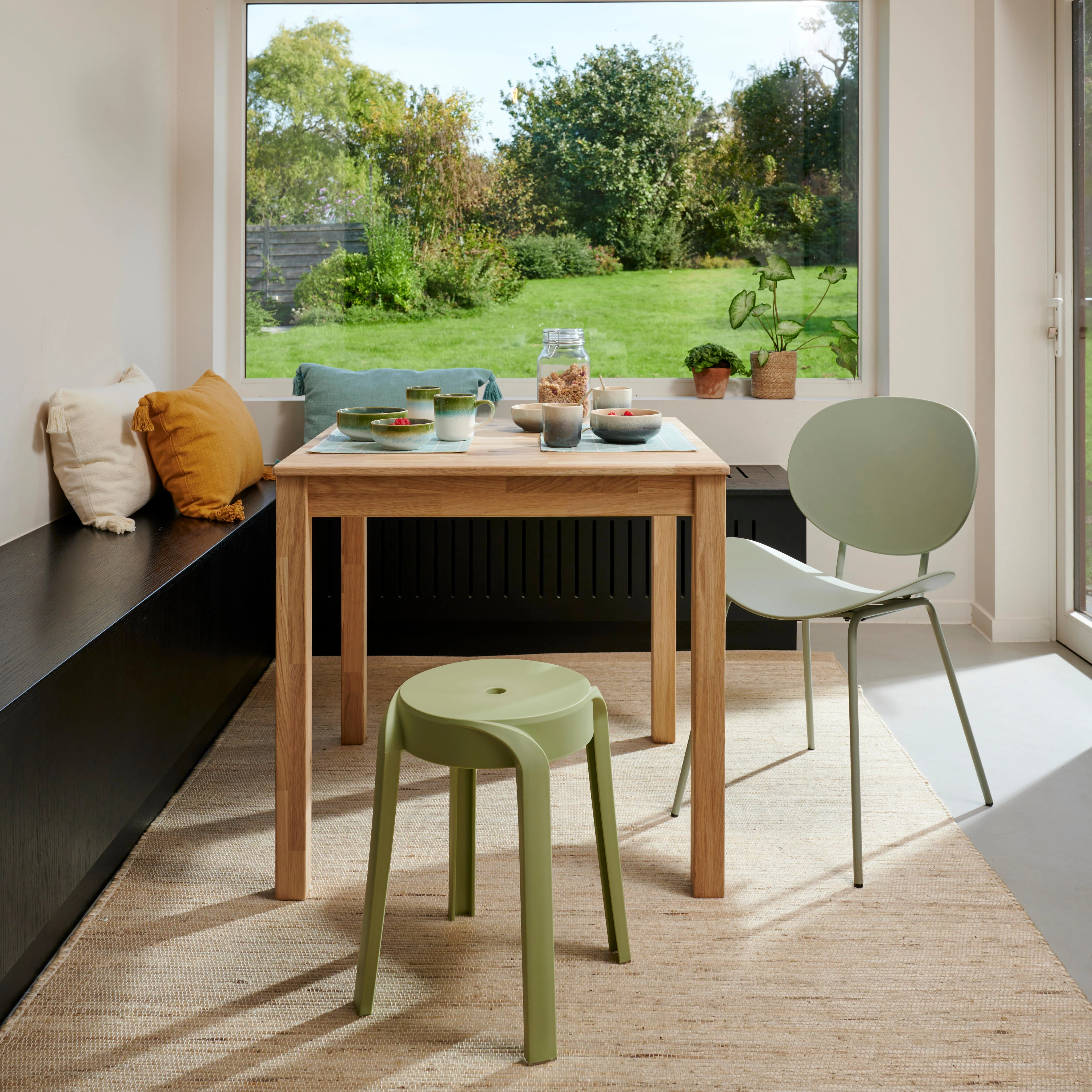 JASPER Tafel naturelH 74 x B 80 x L 80 cm