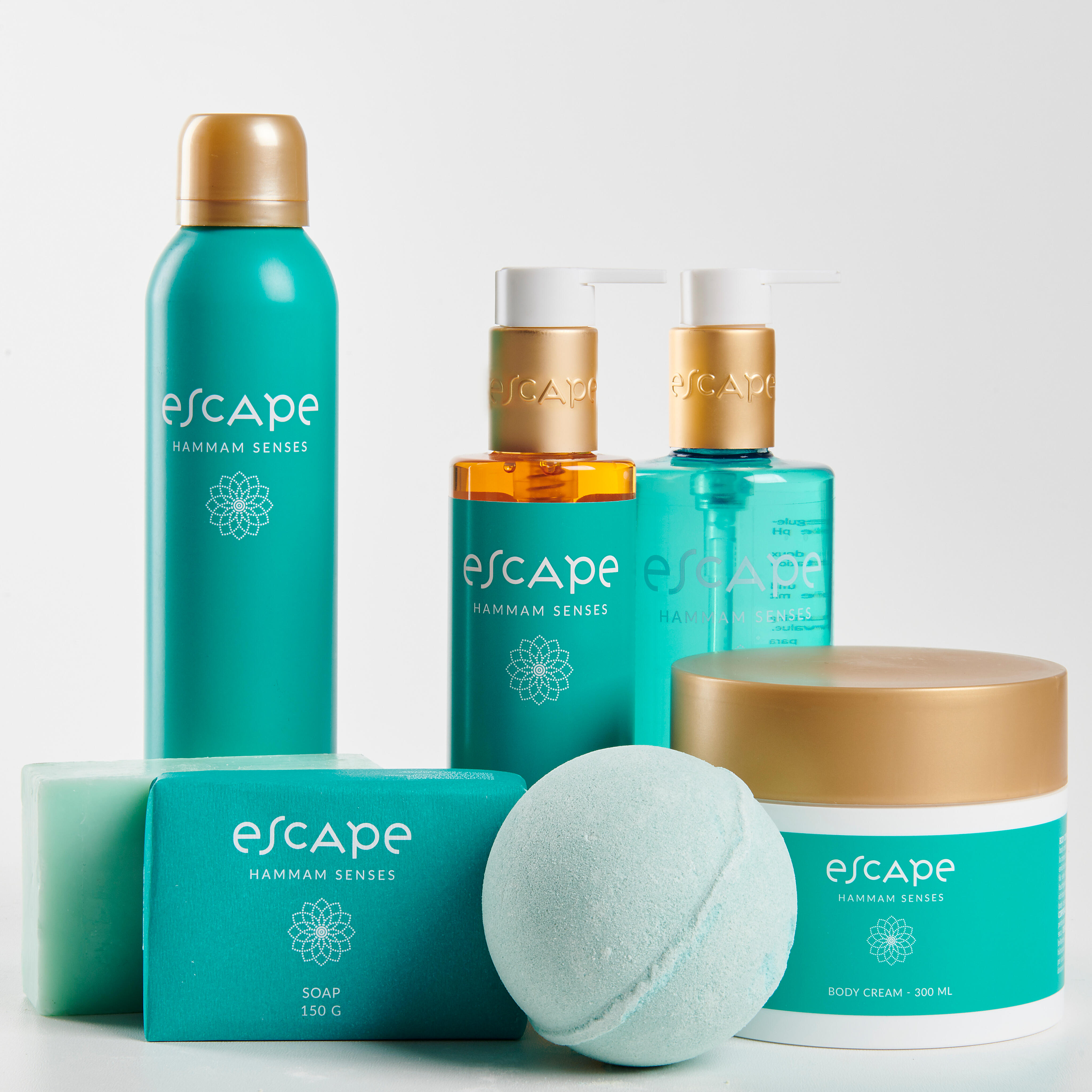 ESCAPE SENSES Handzeep in dispenser turkoois