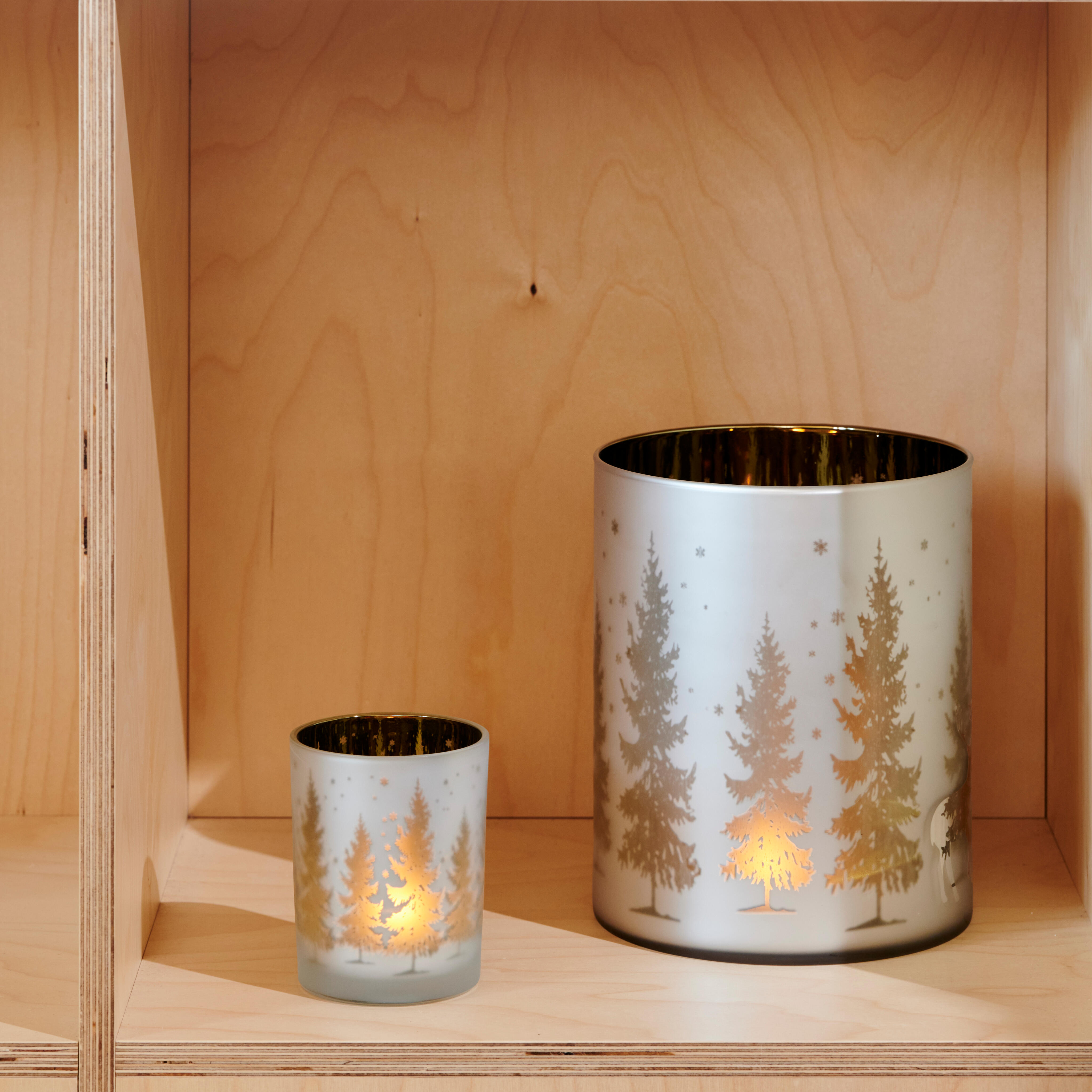 FORESTSCENE Windlicht groenH 24 cm - Ø 20 cm