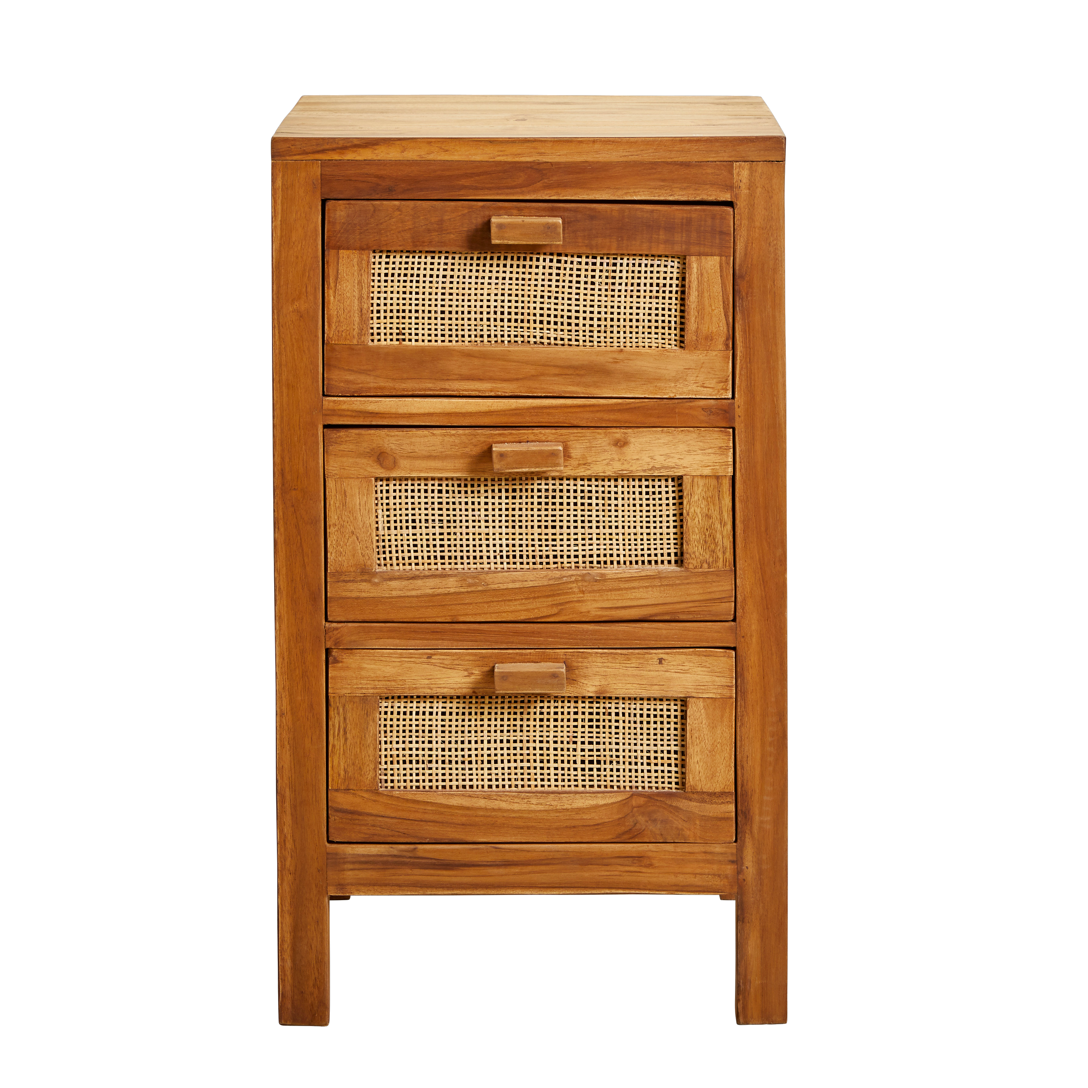 TECK 3-laden kast naturelH 68 x B 33 x D 39 cm