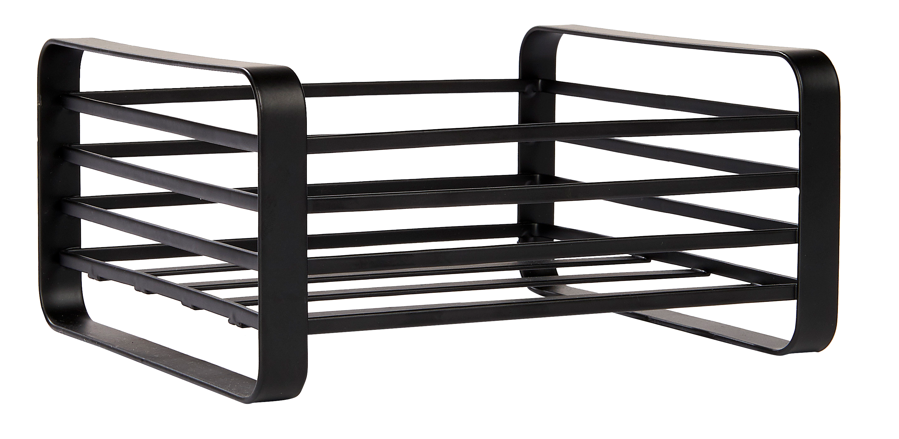 INDUSTRIA Servethouder zwartH 10 x B 18 x D 16 cm - CASA