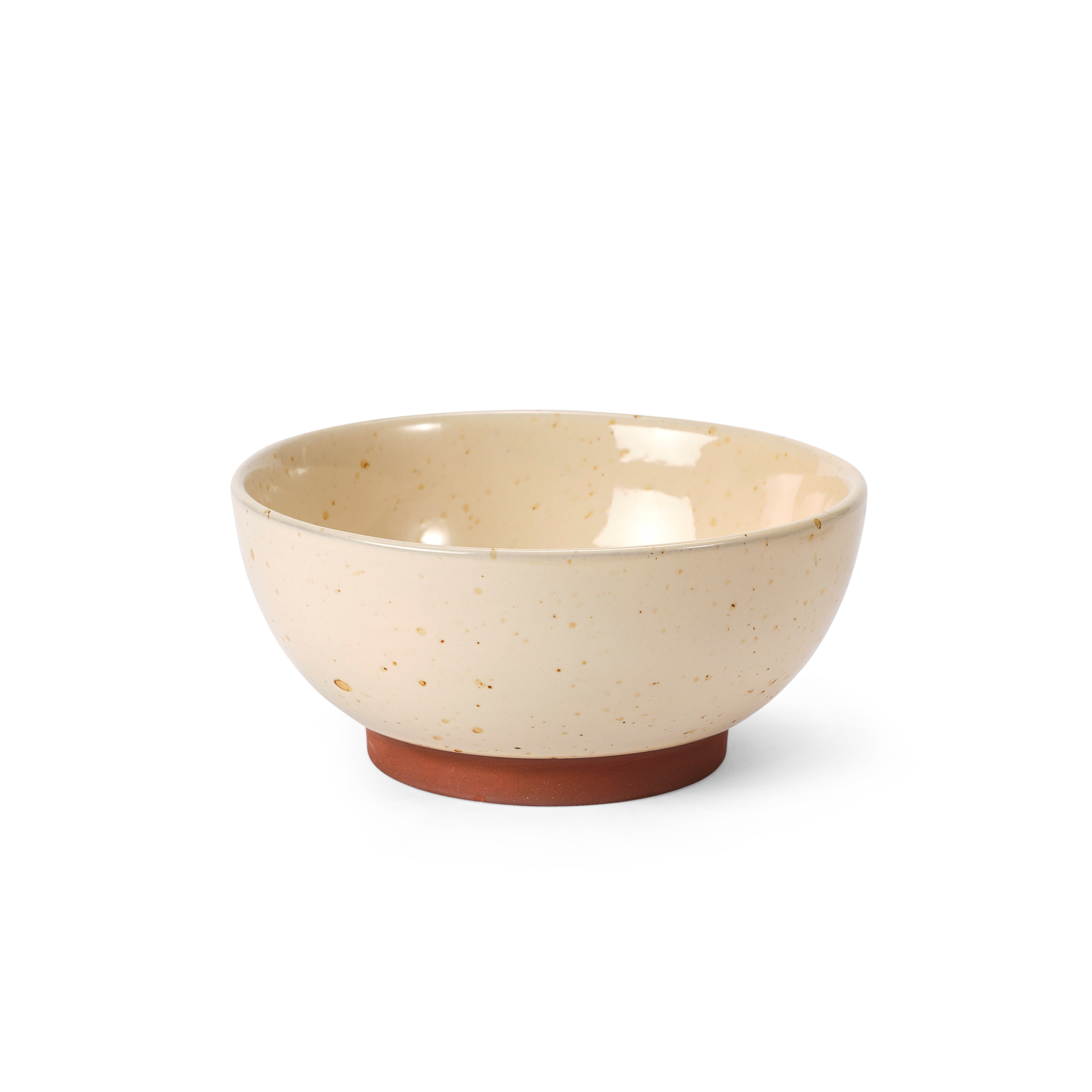 TERRA Bowl beige - set van 4 H 6,5 cm - Ø 14 cm