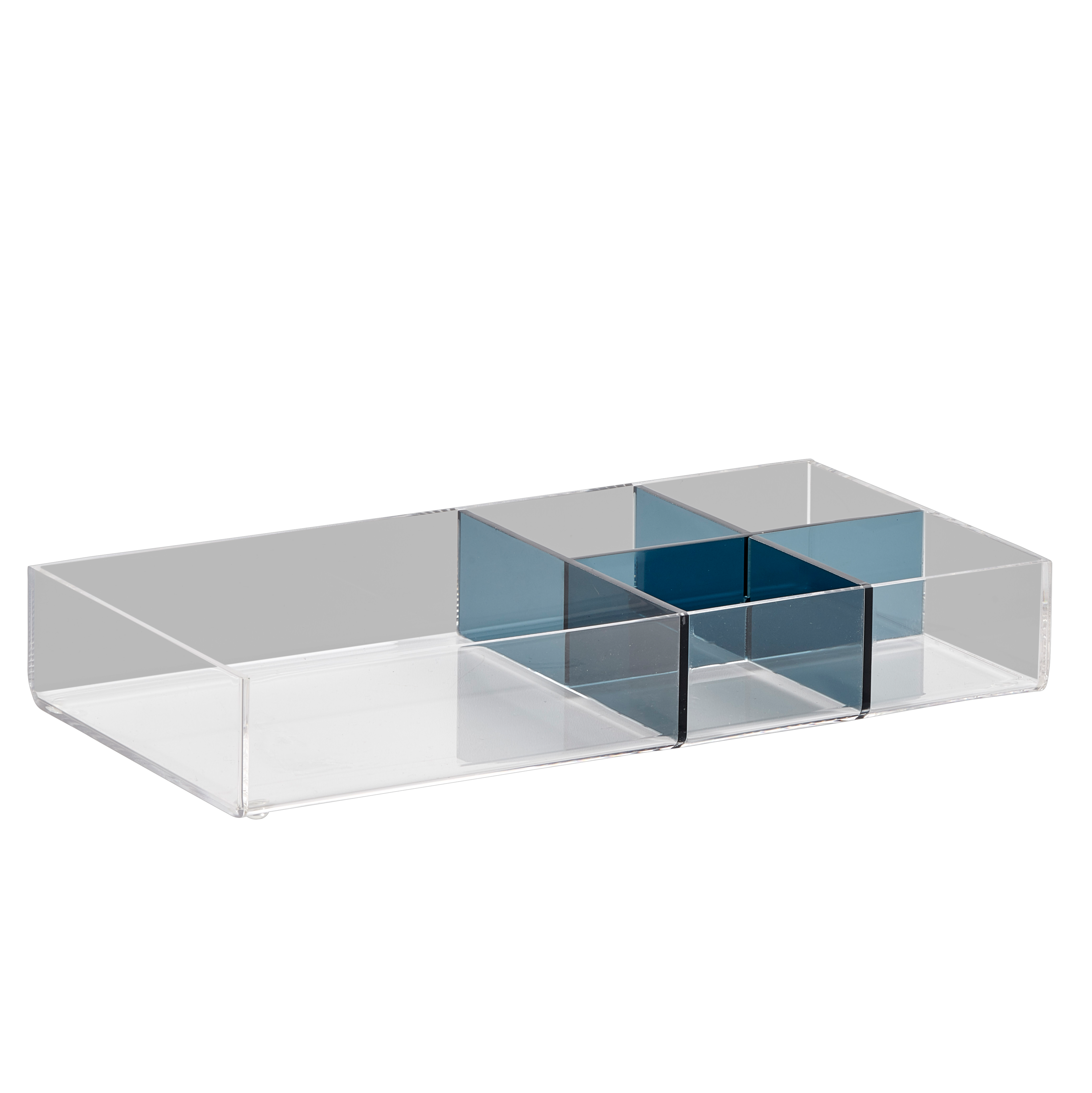 LUXACRYL Organiser transparantH 4 x B 25 x D 12,5 cm