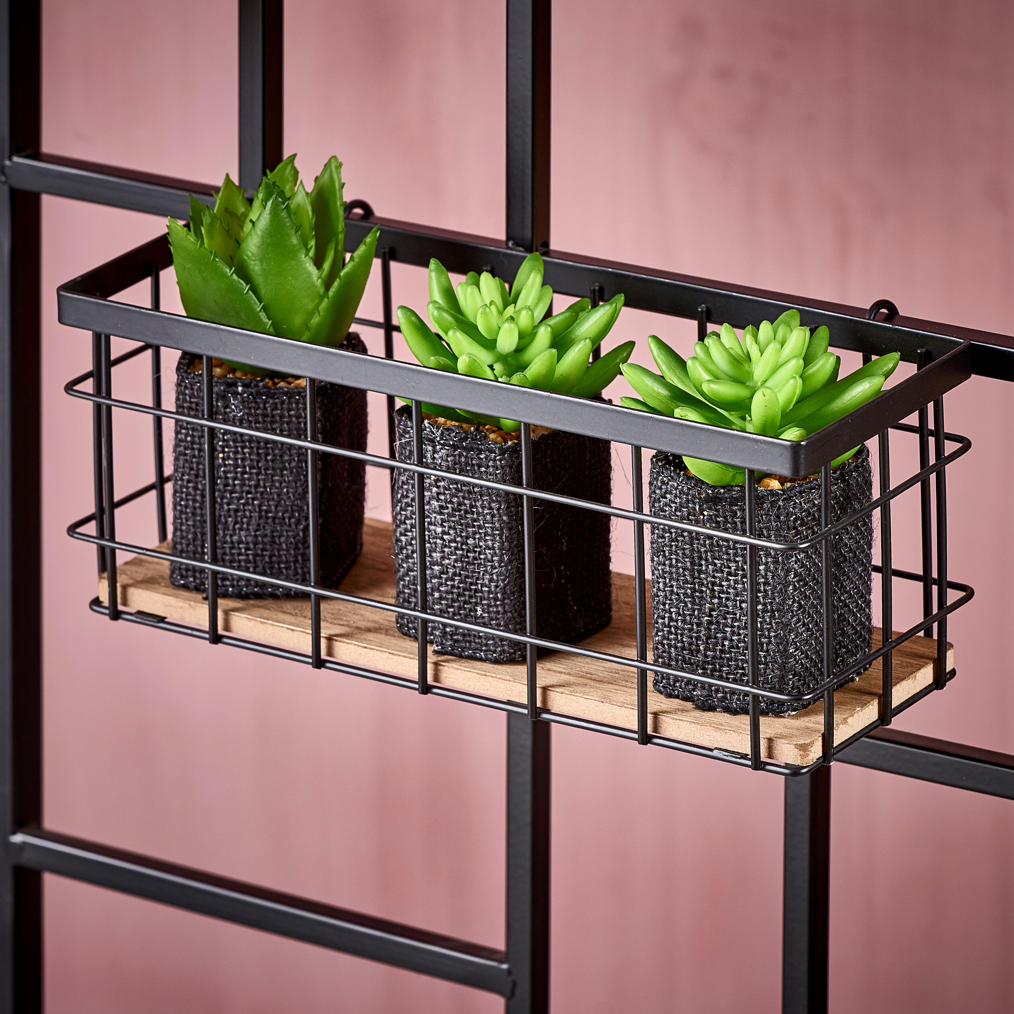 MODULAR Draadmand zwartH 10 x B 25 x D 9 cm
