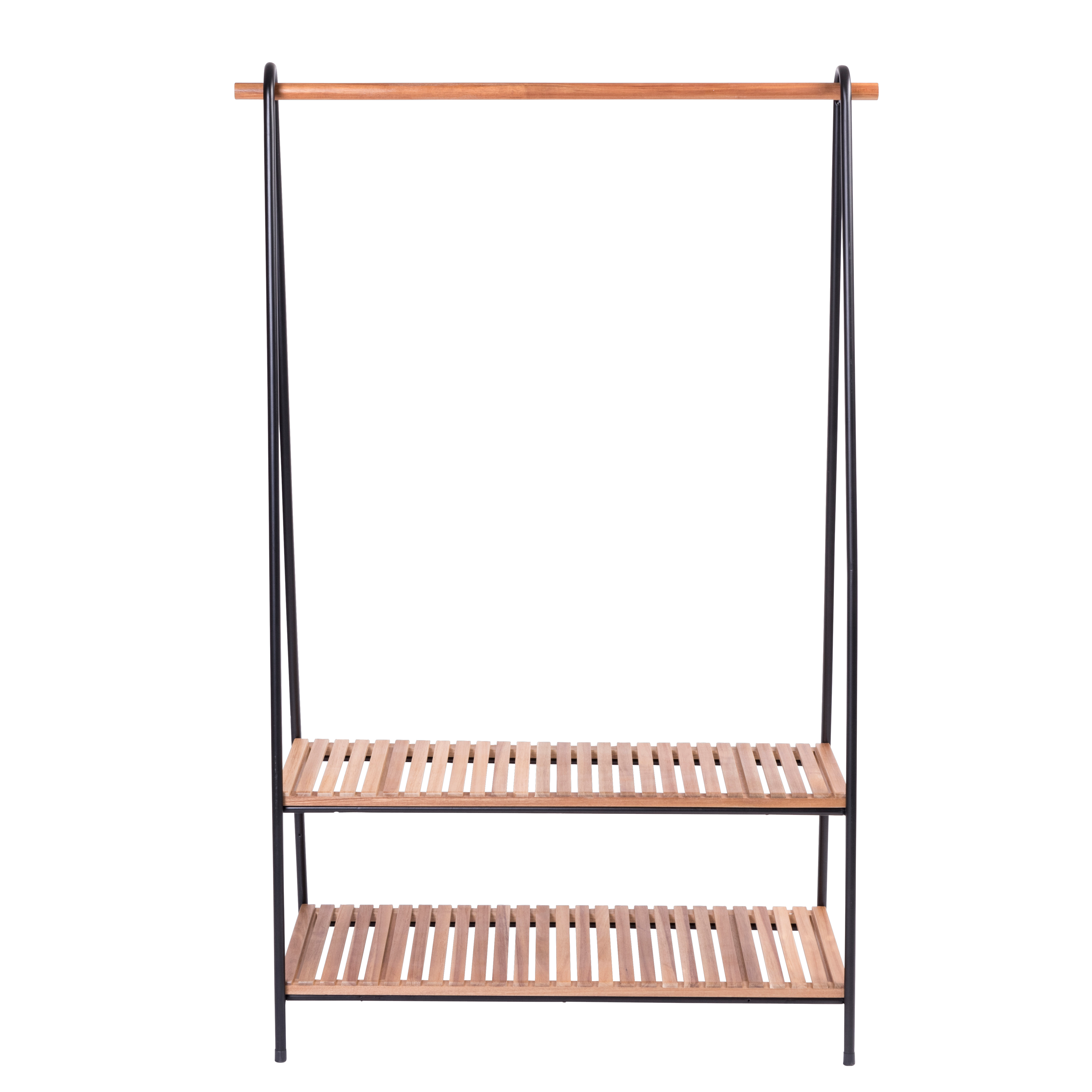ACACIA Kledingrek zwartH 170 x B 100 x D 46 cm