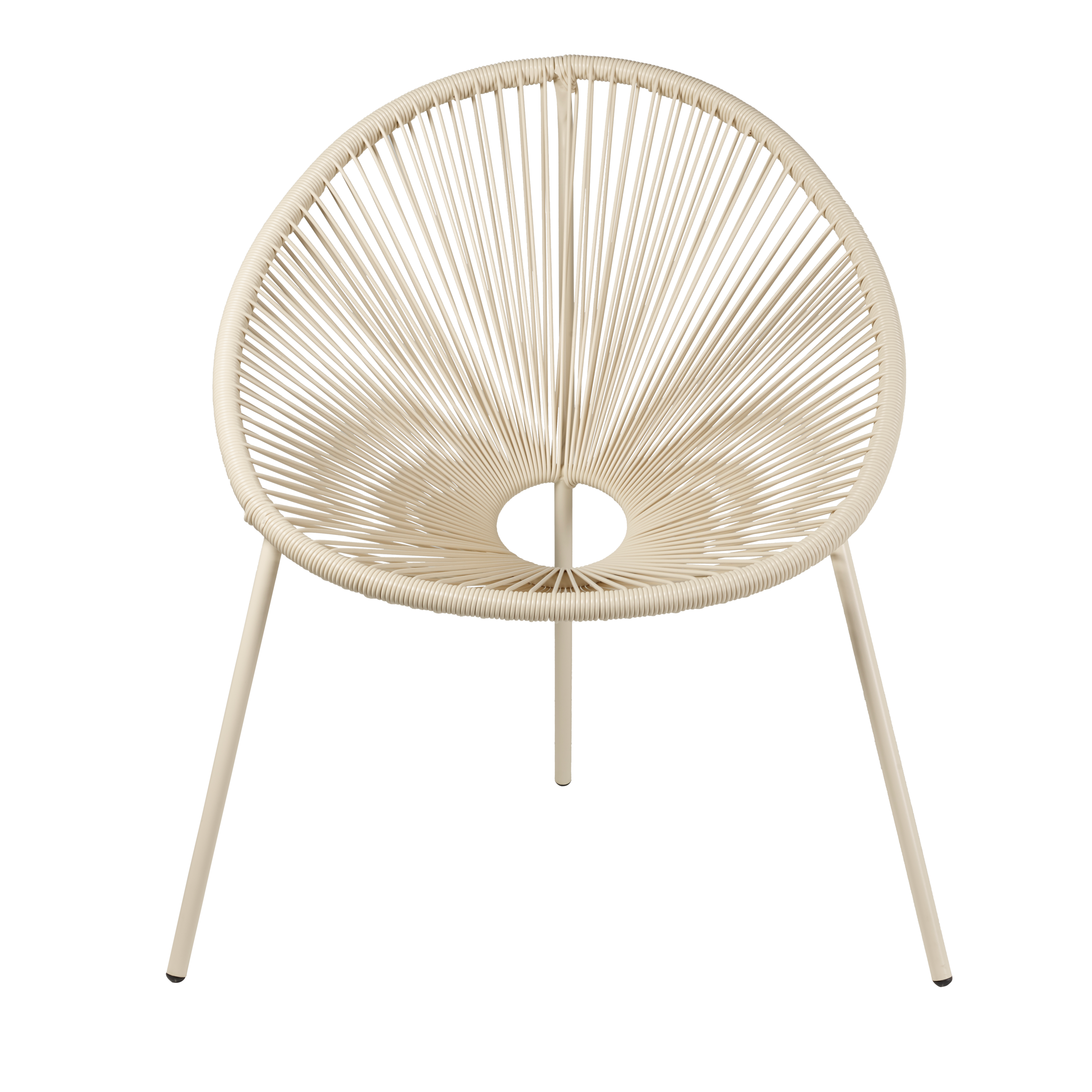 ACAPULCO Lounge stoel zandH 82 x B 75 x D 69 cm - CASA