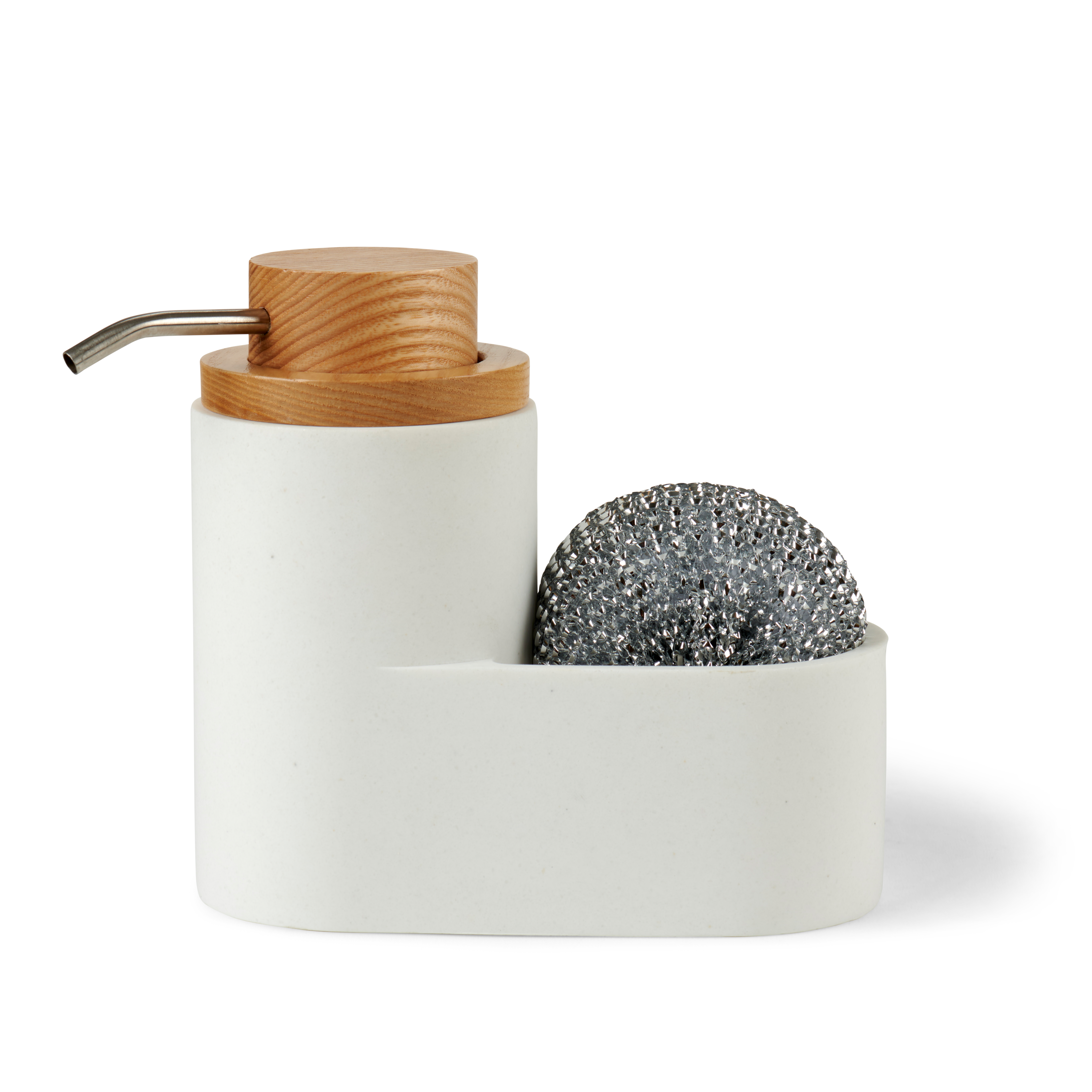YOKO Zeepdispenser met spons witH 16 x B 16 x D 8,5 cm
