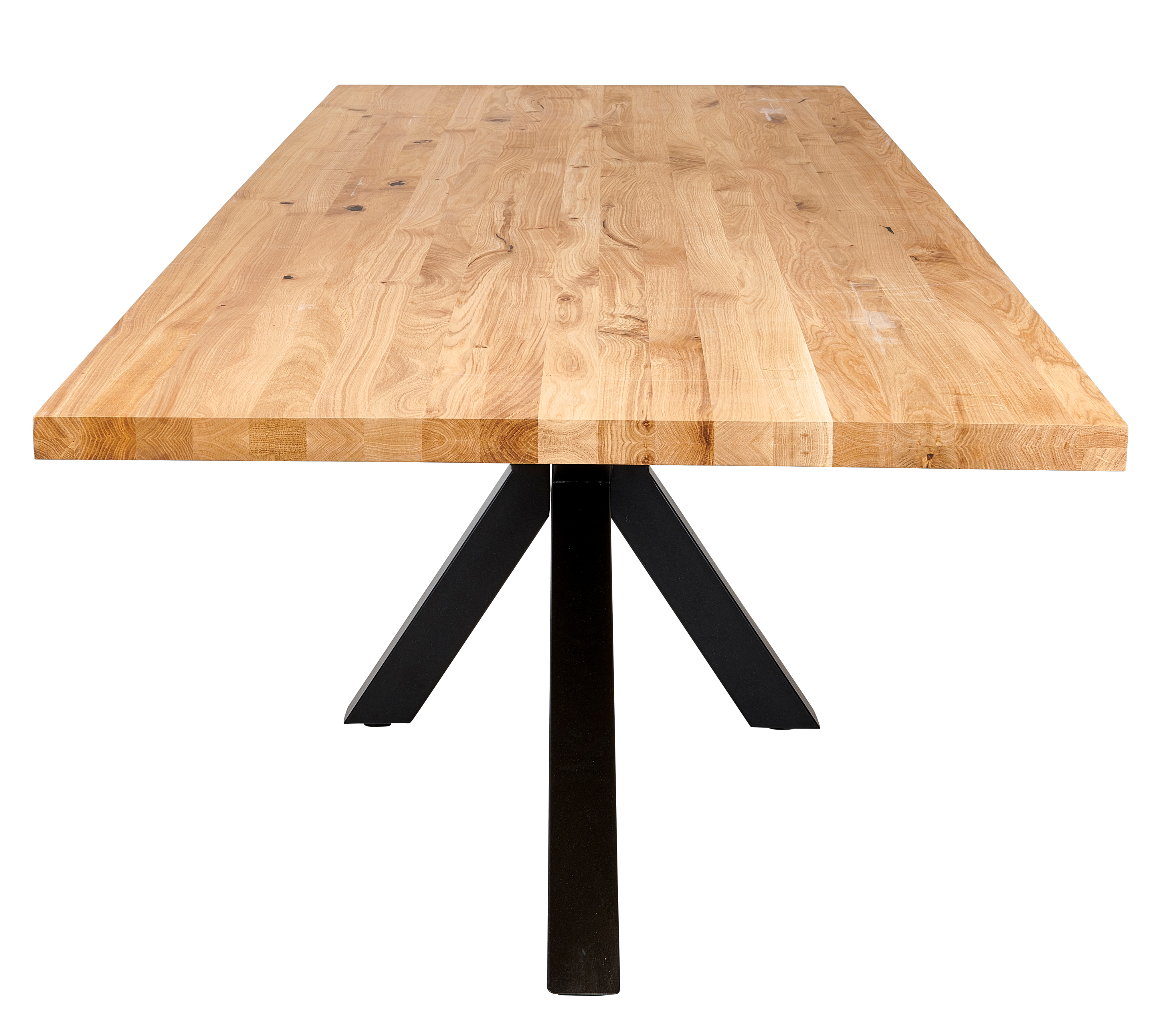 NEW OAK Tafelpoot zwartH 72 x B 85 x L 163 x D 4 cm