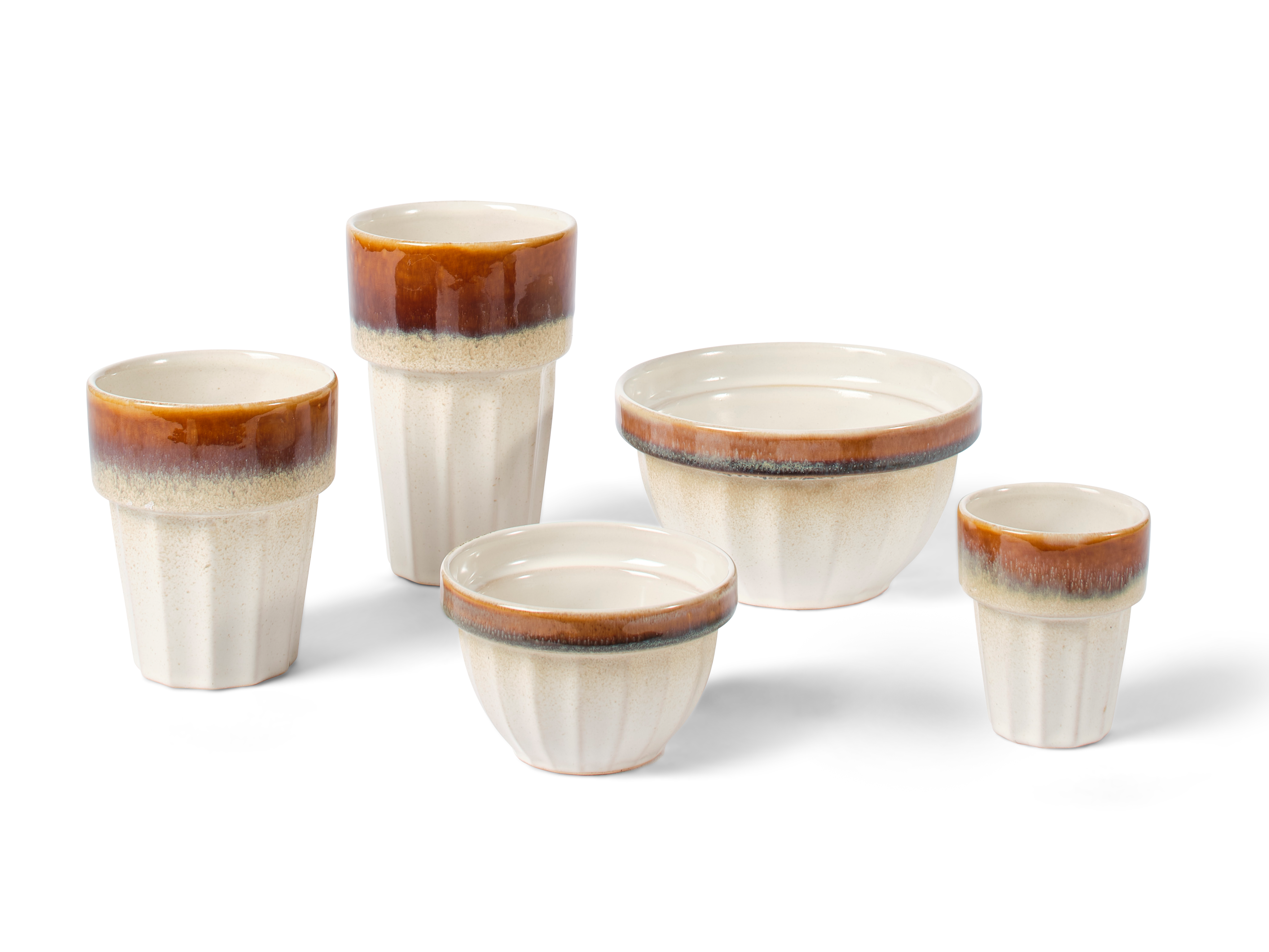 BLEND WHITE Bowl 17,5 CL wit - set van 4 H 6 cm - Ø 9 cm
