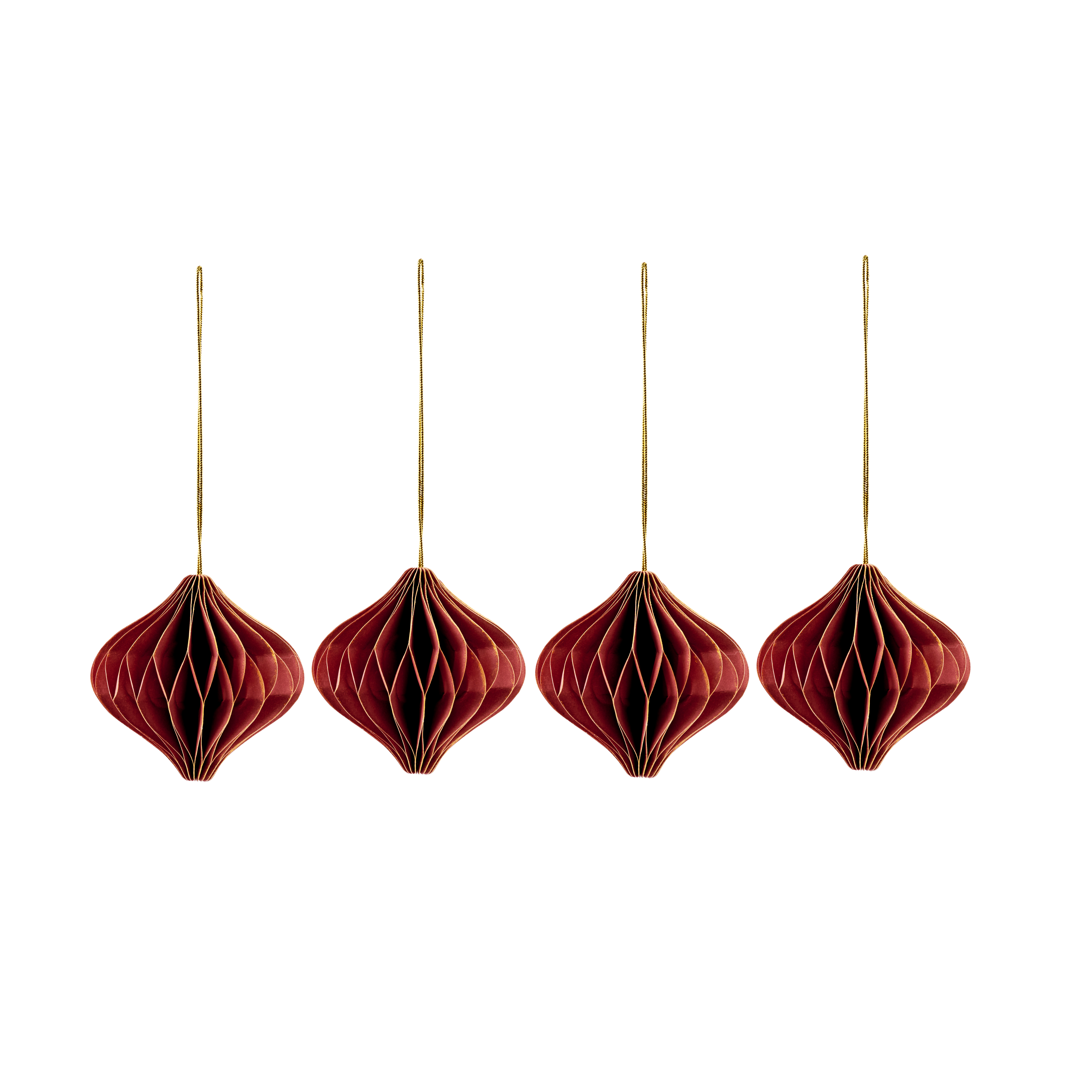 GAMI Hangdecoratie set van 4 perzikrozeØ 6 cm