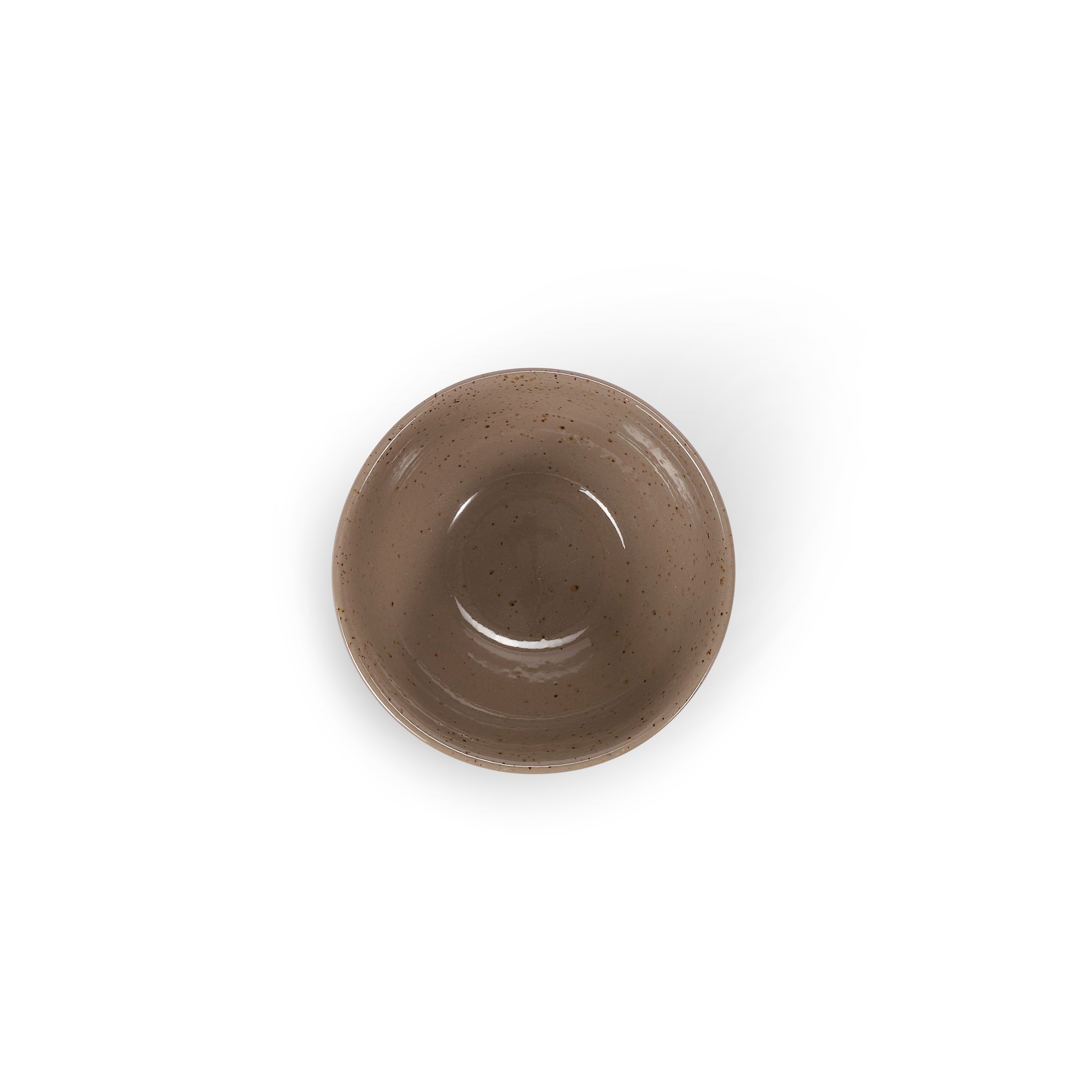 TERRA Bowl taupe - set van 4 H 5,5 cm - Ø 11,8 cm