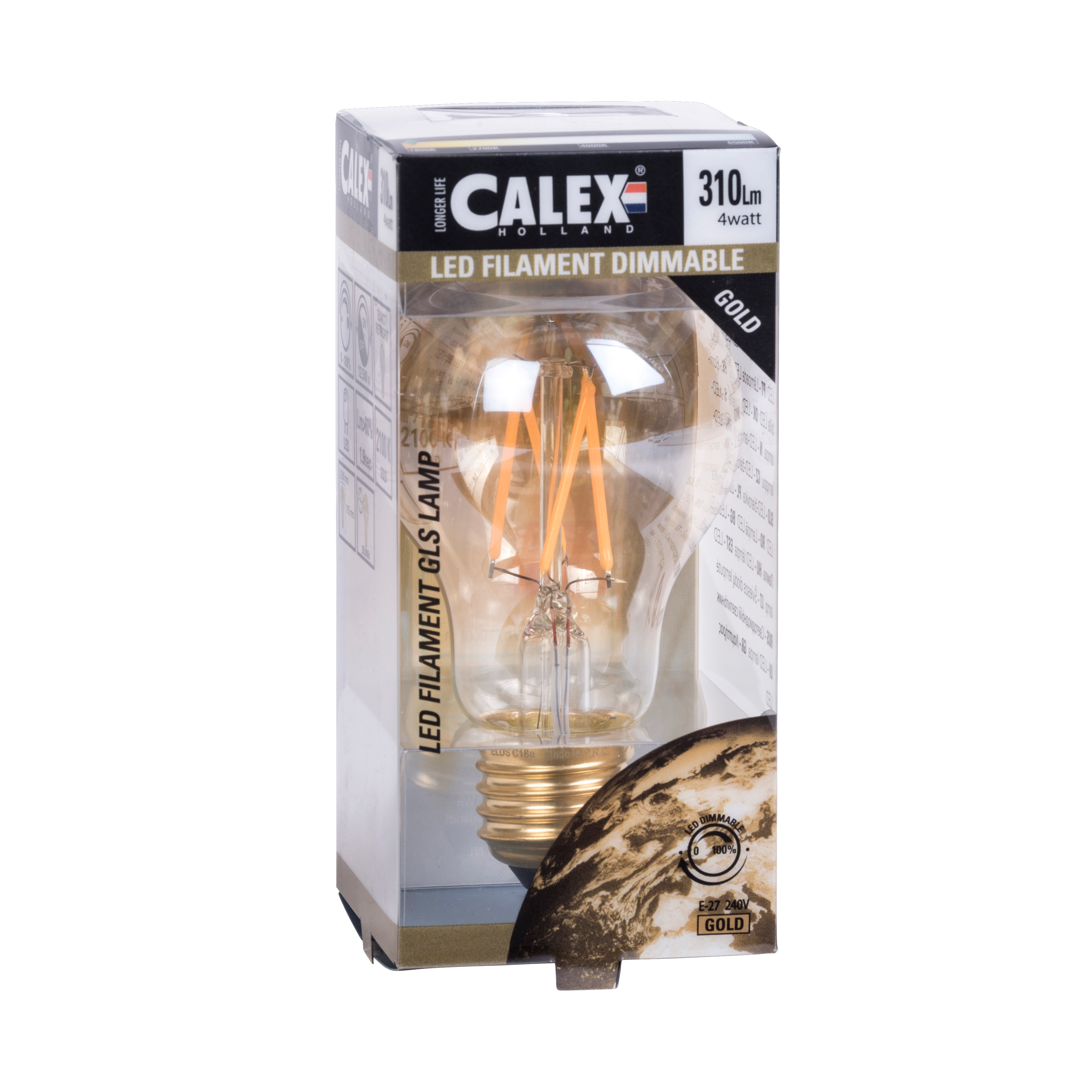 CALEX Filamentlamp 2100KL 10,5 cm - Ø 6 cm
