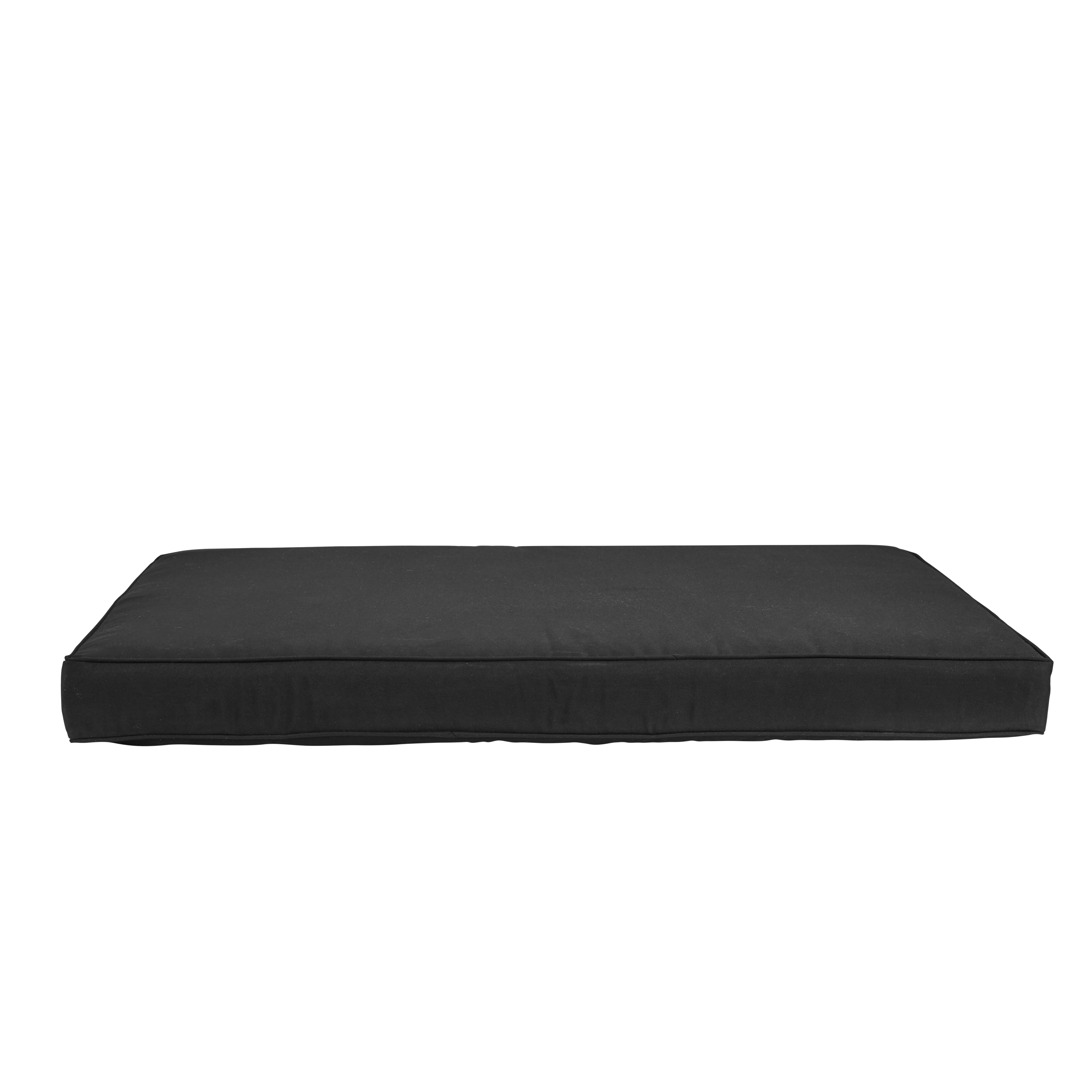 PAULETTA Palletkussen zwartB 80 x L 120 x D 12 cm