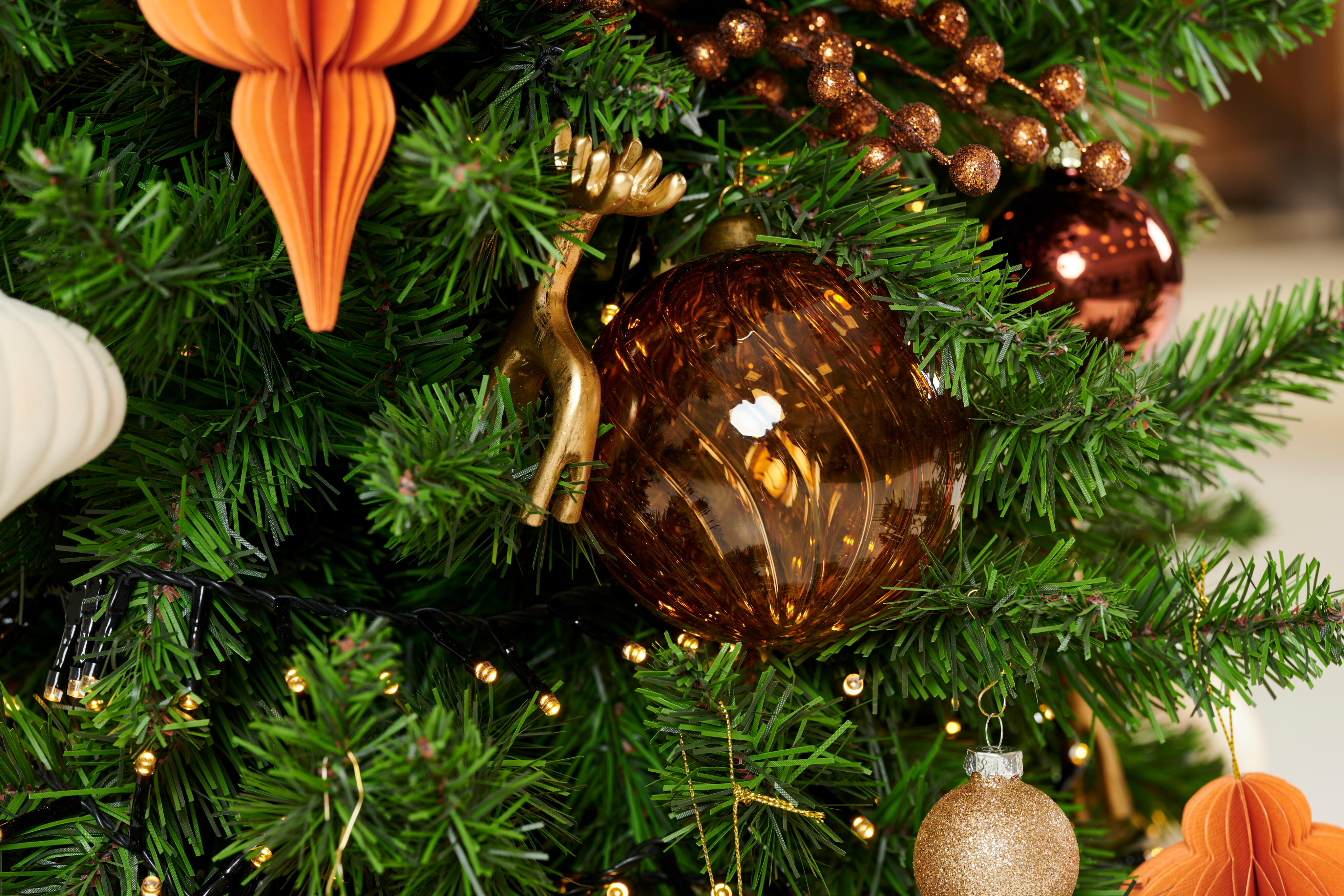 ARIO Kerstbal oranjeØ 8 cm