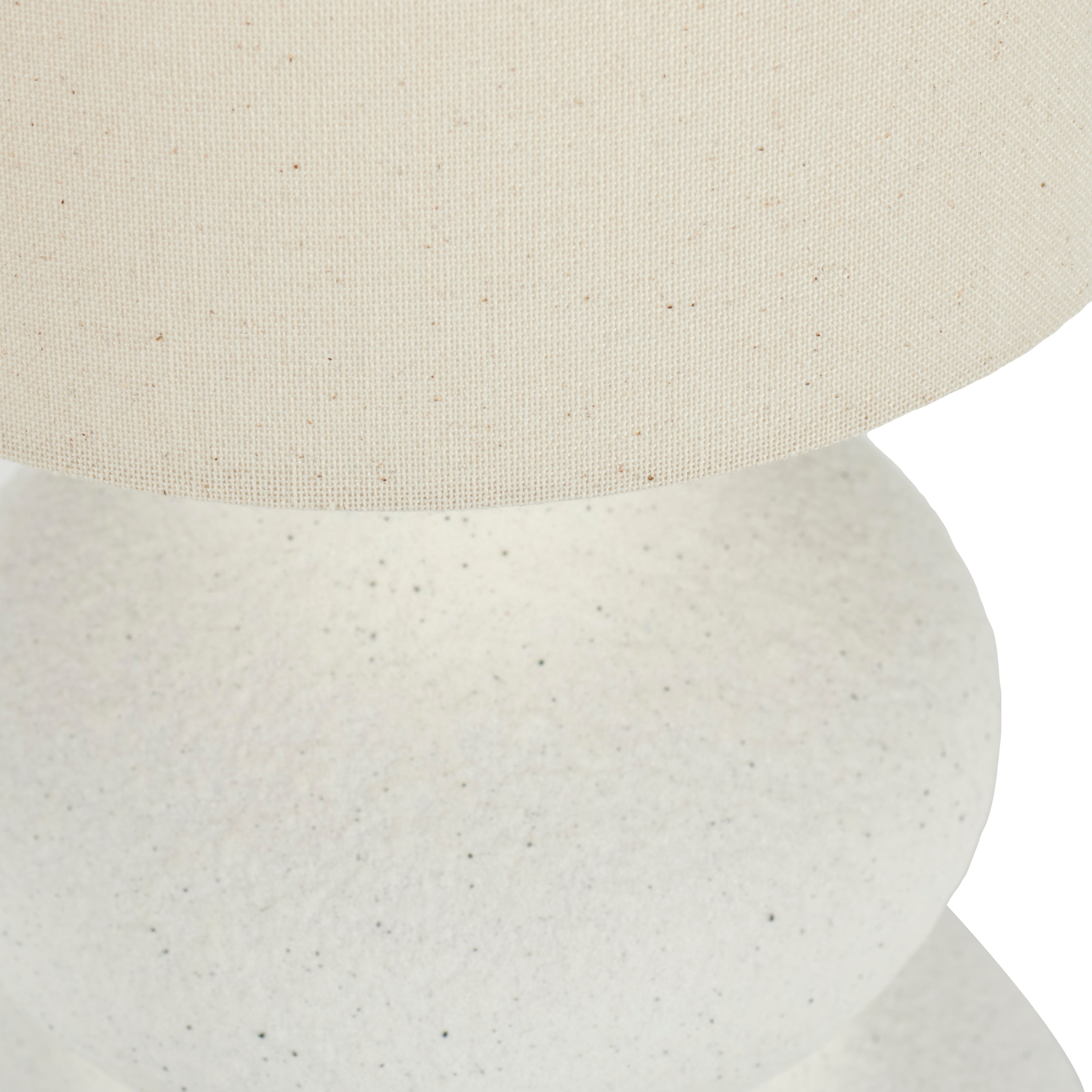WHITESTONE Tafellamp met kap E27 gebroken witH 50 cm - Ø 20 cm