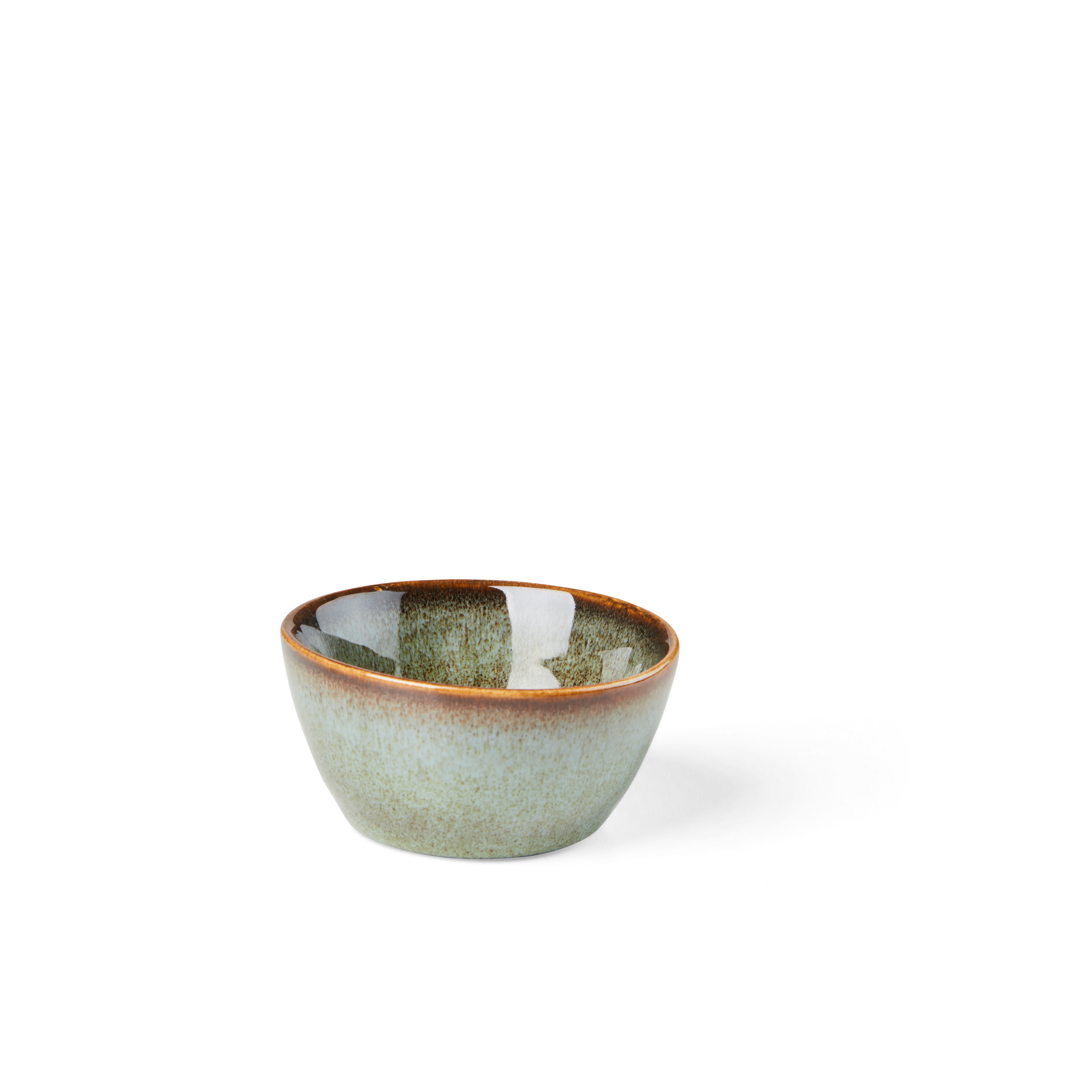 COZY GREEN Aperobowl 8 CL groen - set van 6 H 4 cm - Ø 7,5 cm